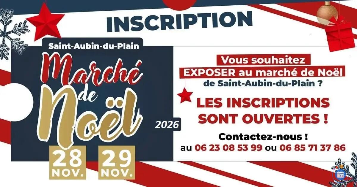 Image Marché de Noël St Aubin du Plain (photo 1)