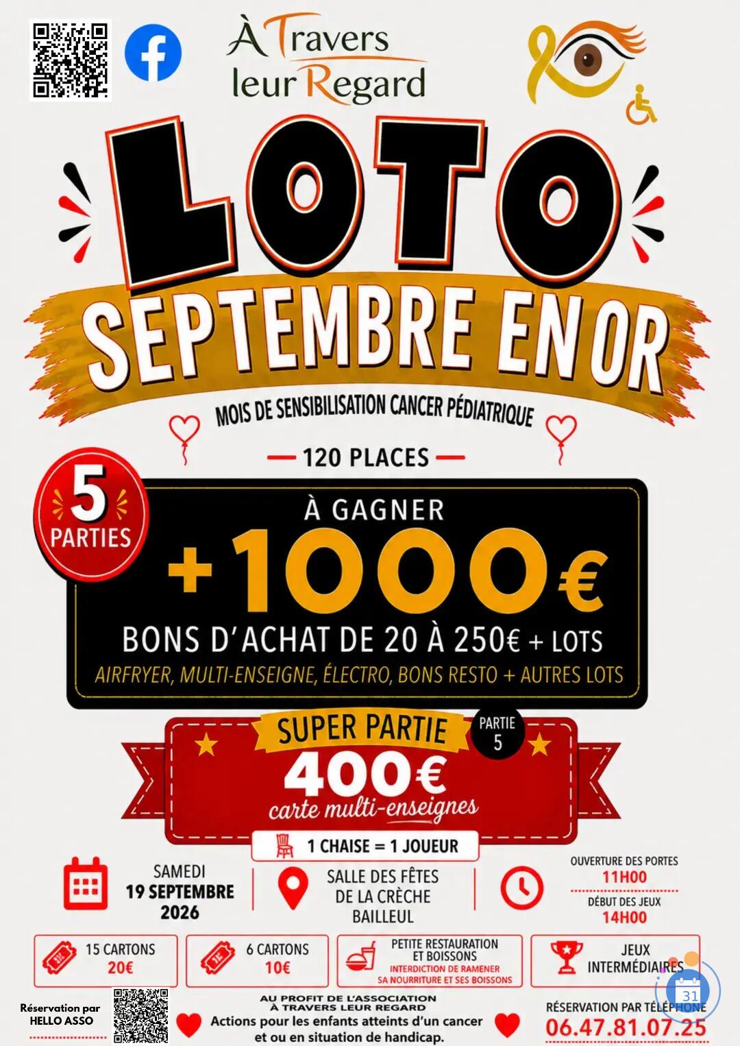 Image Loto septembre en or (photo 1)