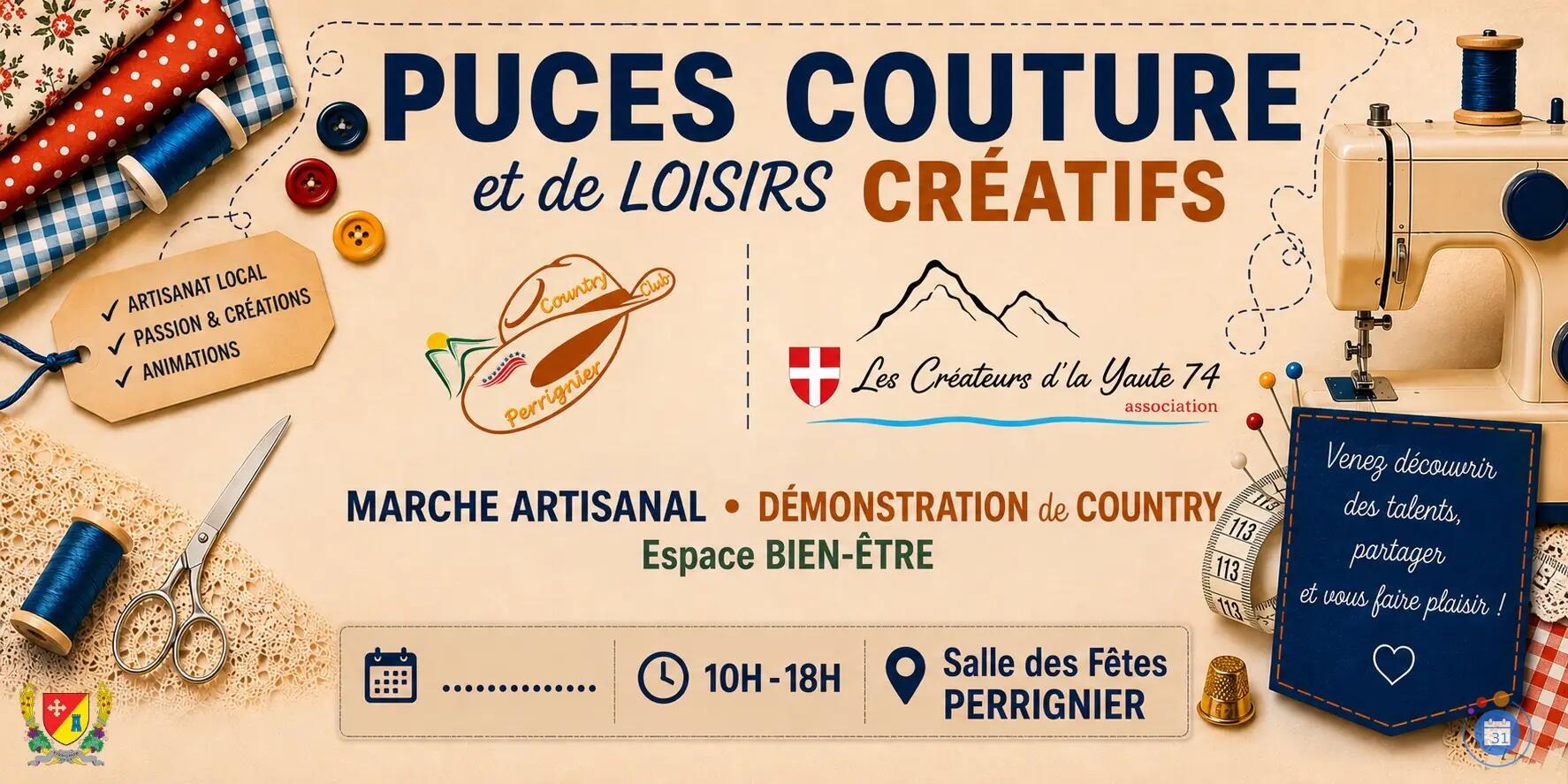 Image Puces Coutures et de Loisirs Créatifs , Marché Artisanal (photo 1)