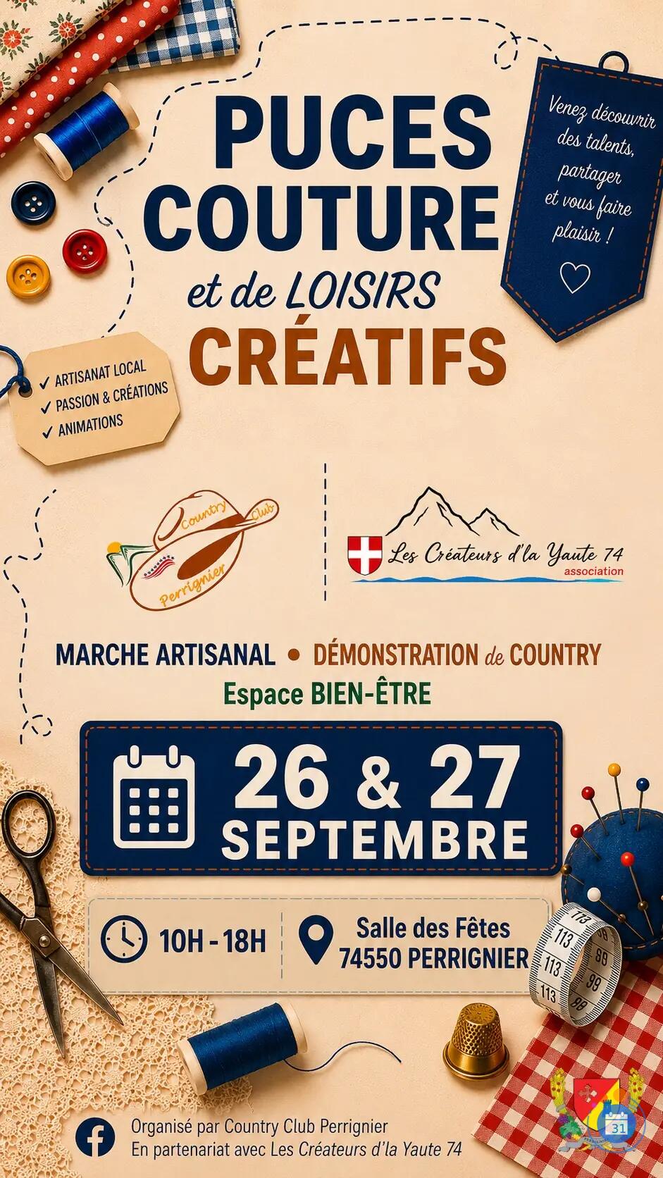 Image Puces Coutures et de Loisirs Créatifs , Marché Artisanal (photo 2)