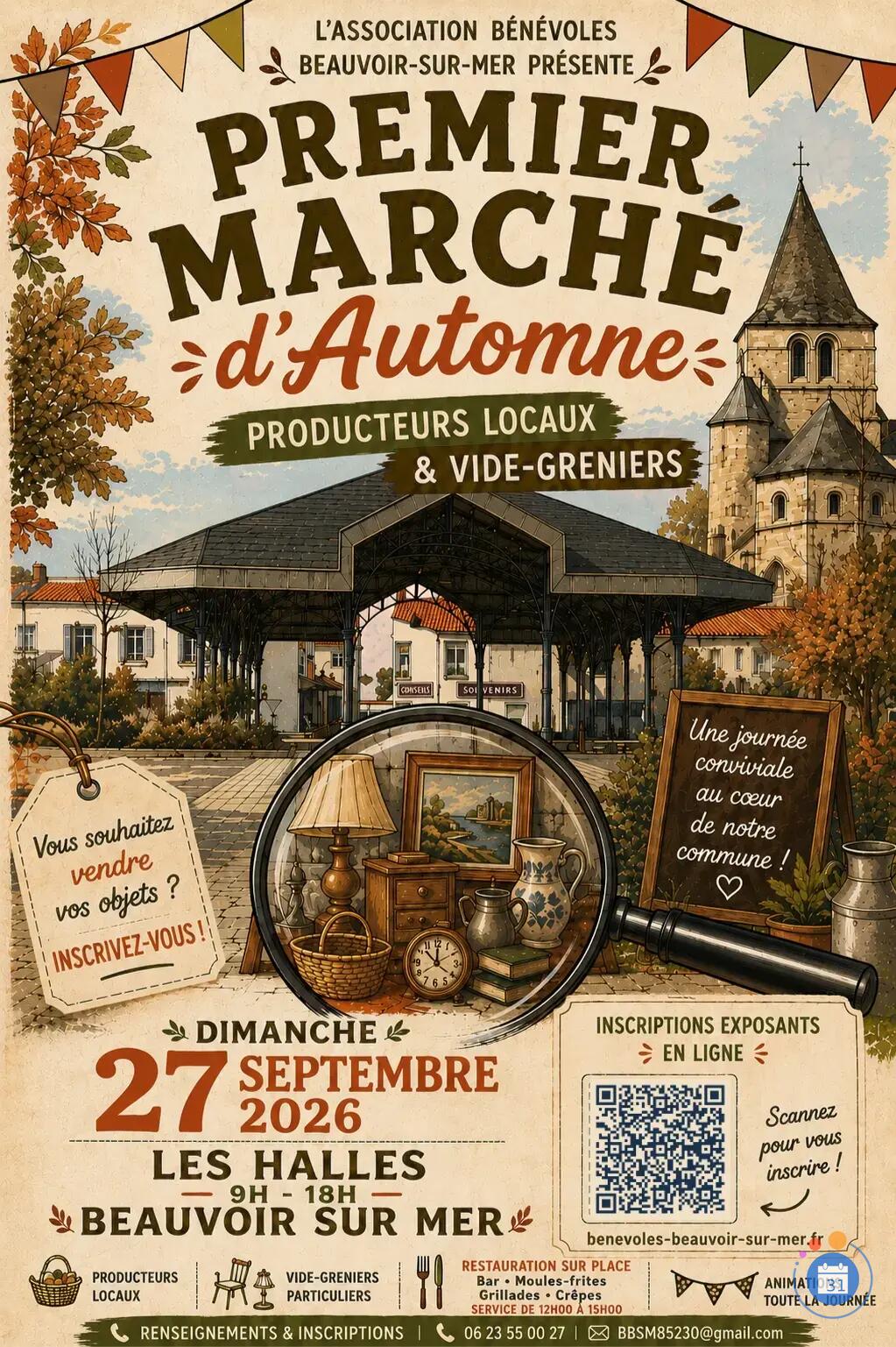 Image Premier Marché d'Automne — Vide-greniers & Producteurs locaux (photo 1)