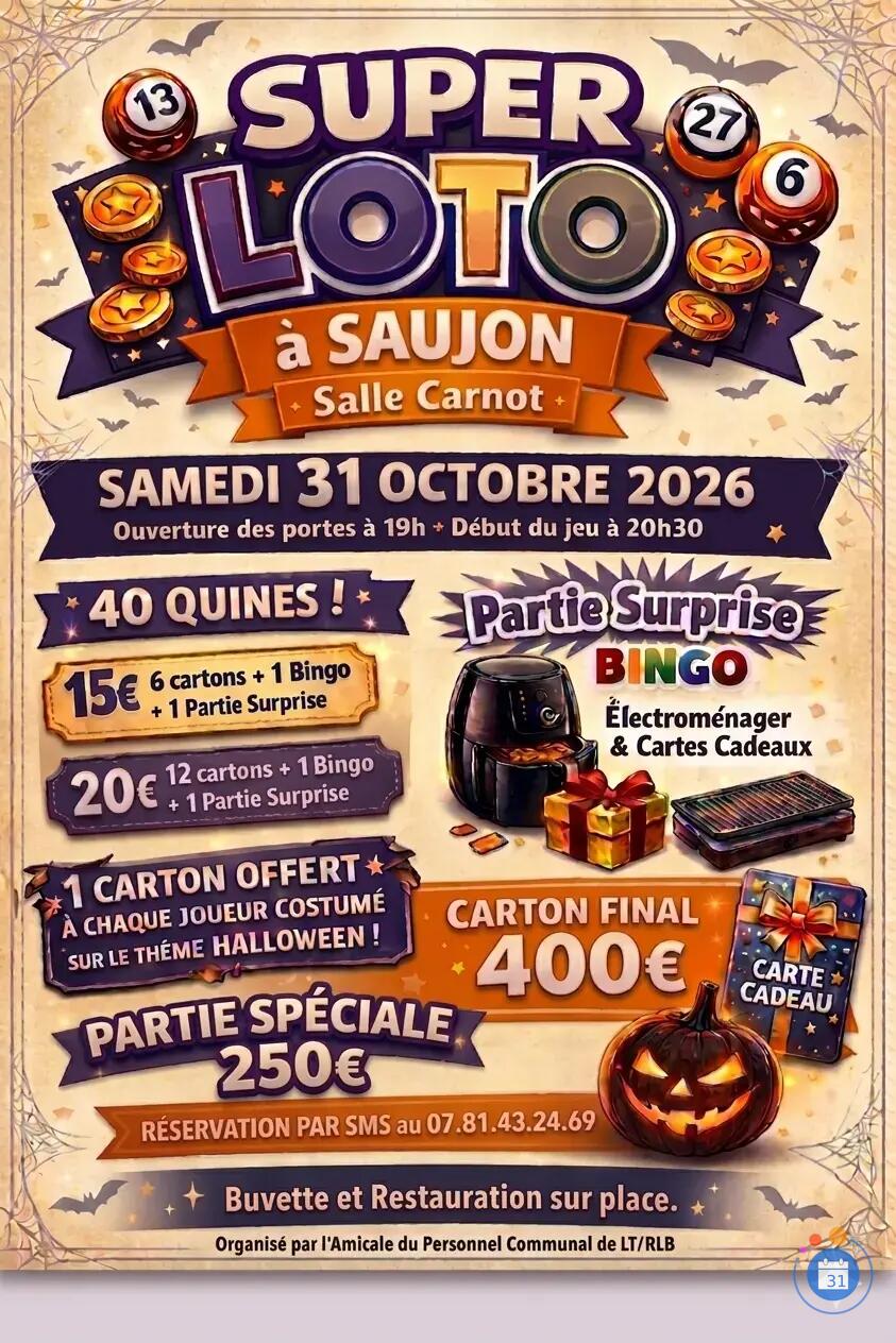Image SUPER LOTO D'HALLOWEEN (photo 1)