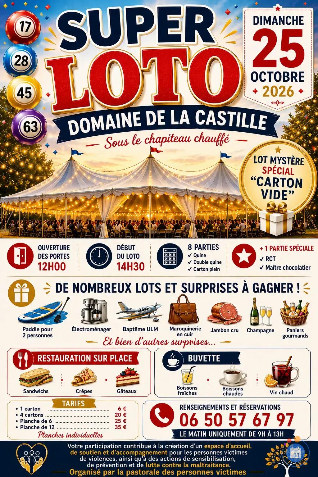 Image Super LOTO domaine de la Castille( début des inscriptions au 1er septembre) (photo 1)