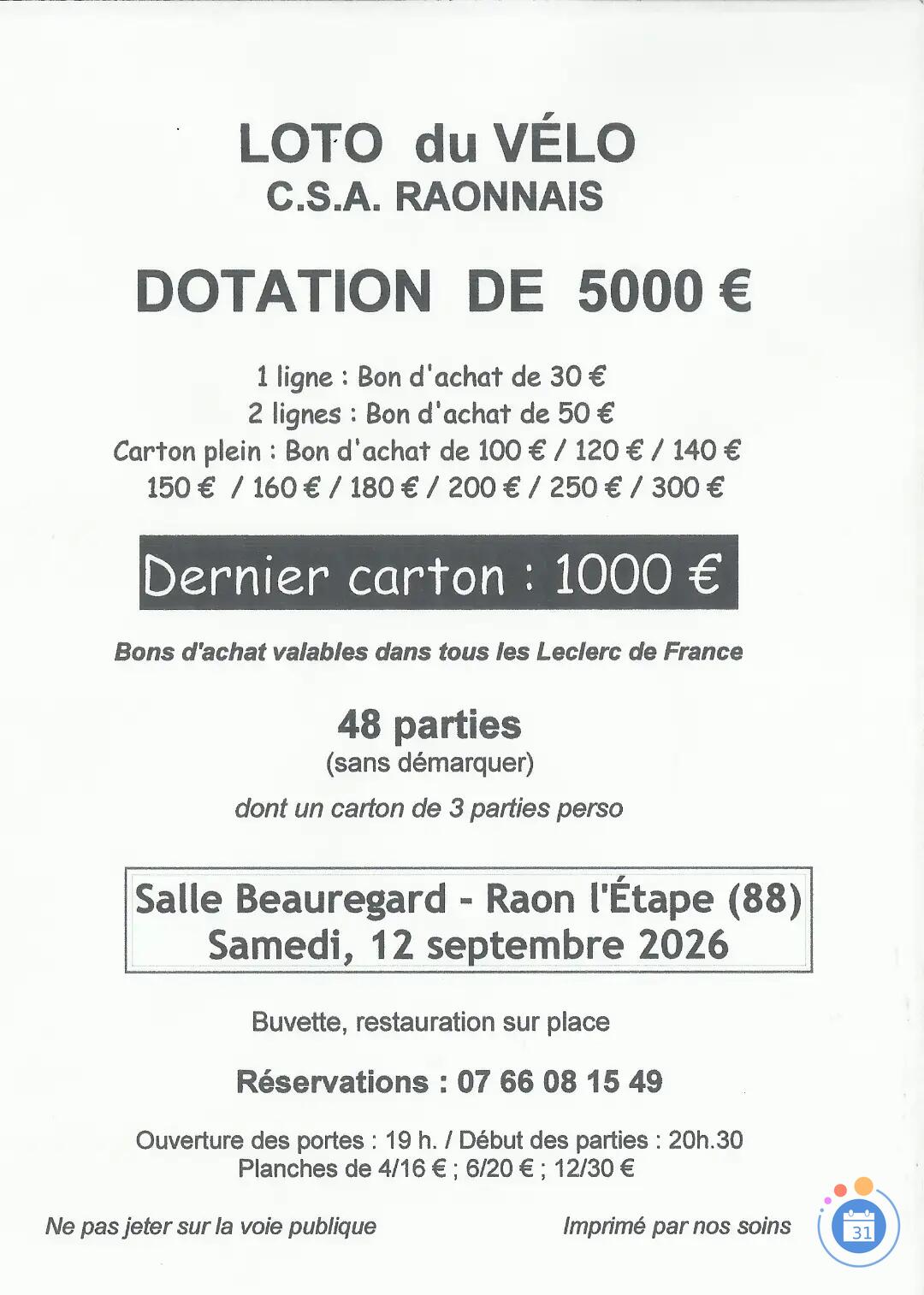 Image LOTO du Vélo (photo 1)