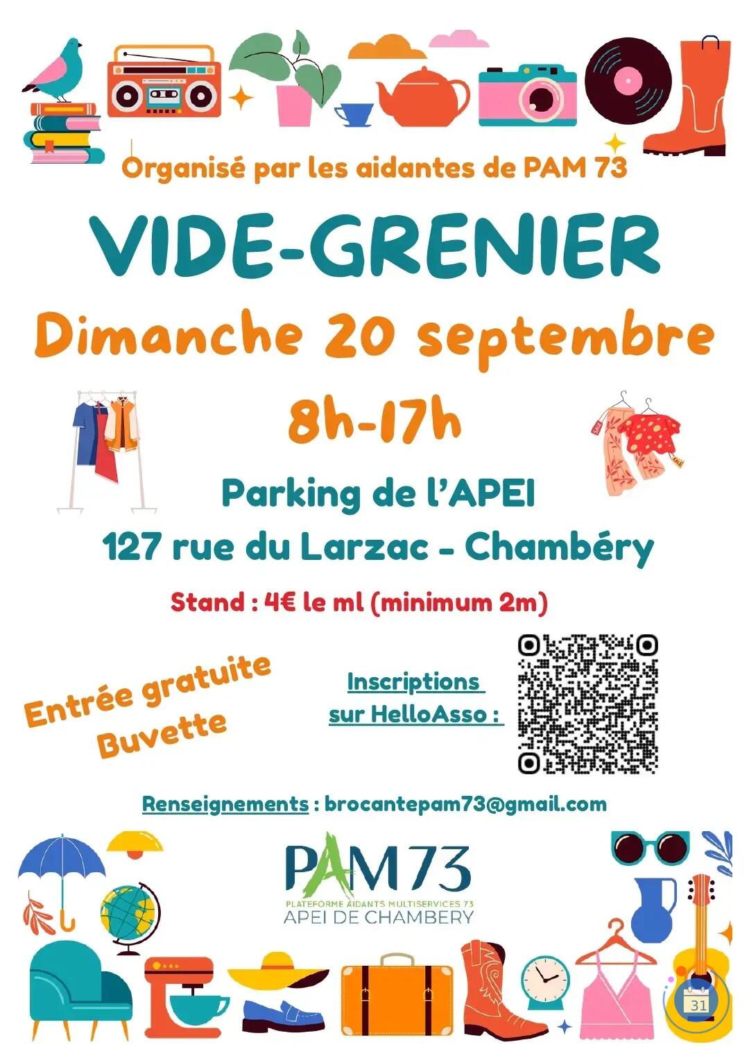 Image Vide grenier des aidantes PAM73 (photo 1)