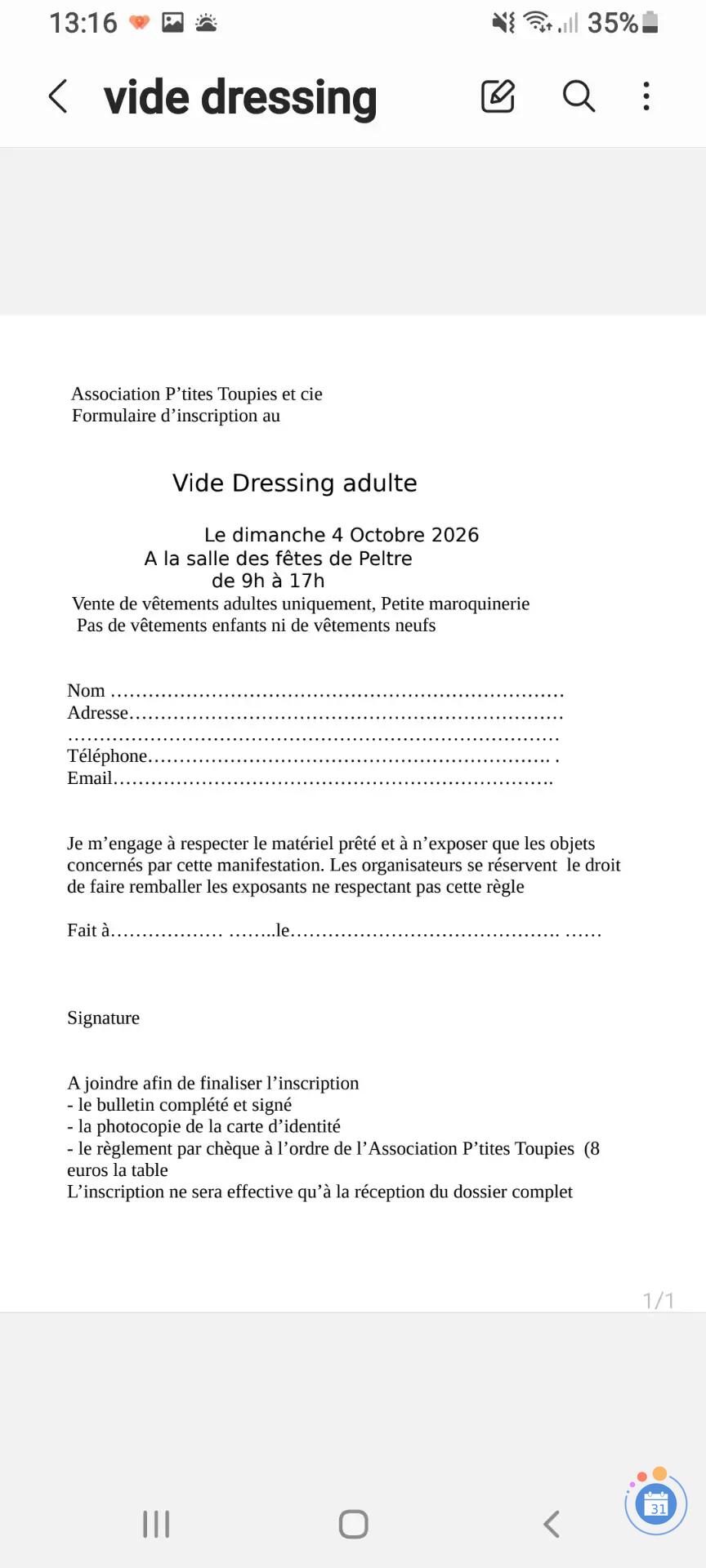 Image vide dressing adulte homme et femme de la taille S a plus (photo 2)