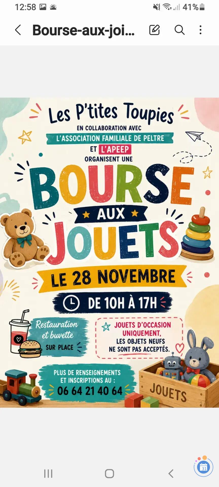 Image bourse aux jouet d' occasion (photo 2)