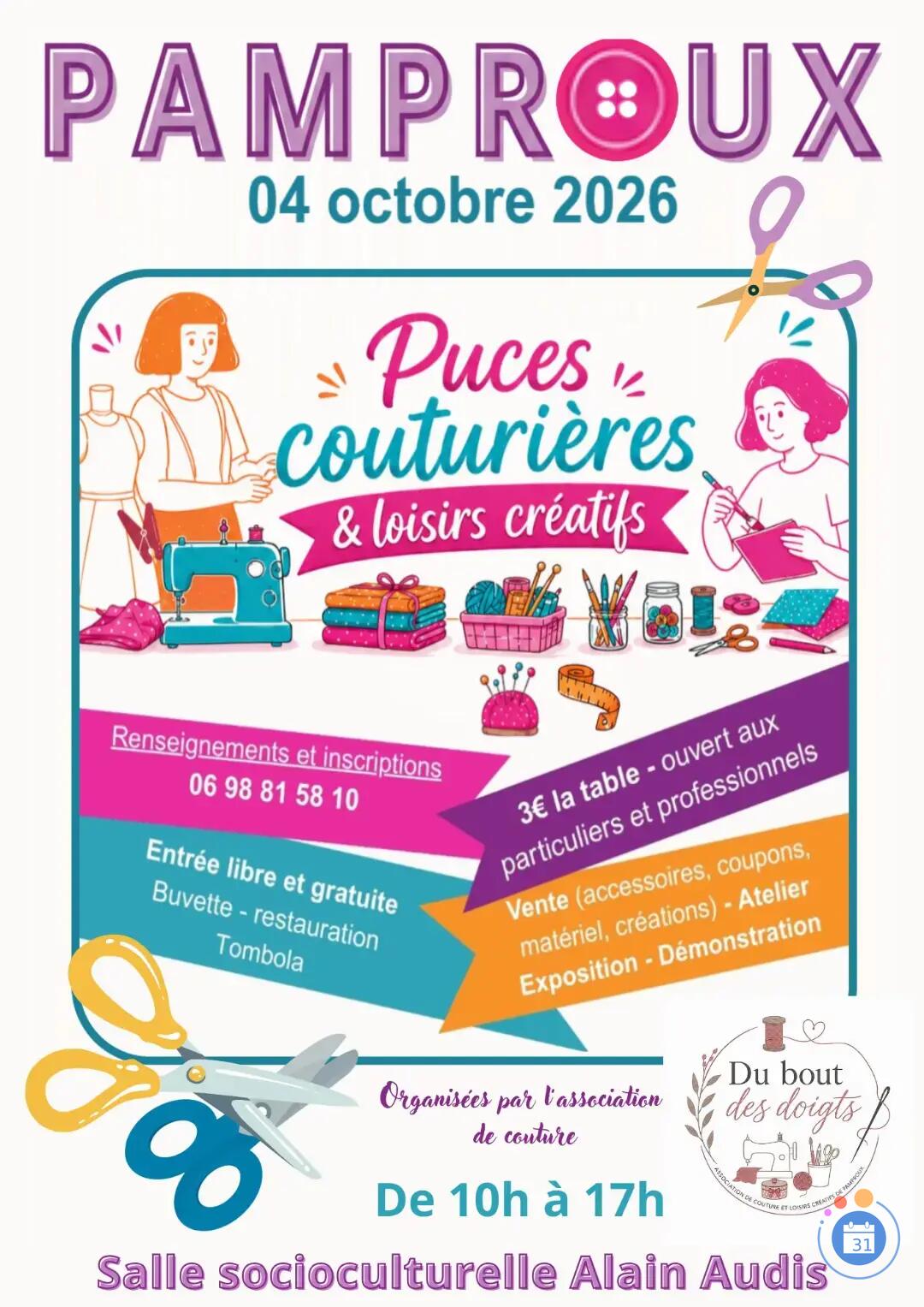 Image Puces couturières et loisirs créatifs (photo 1)