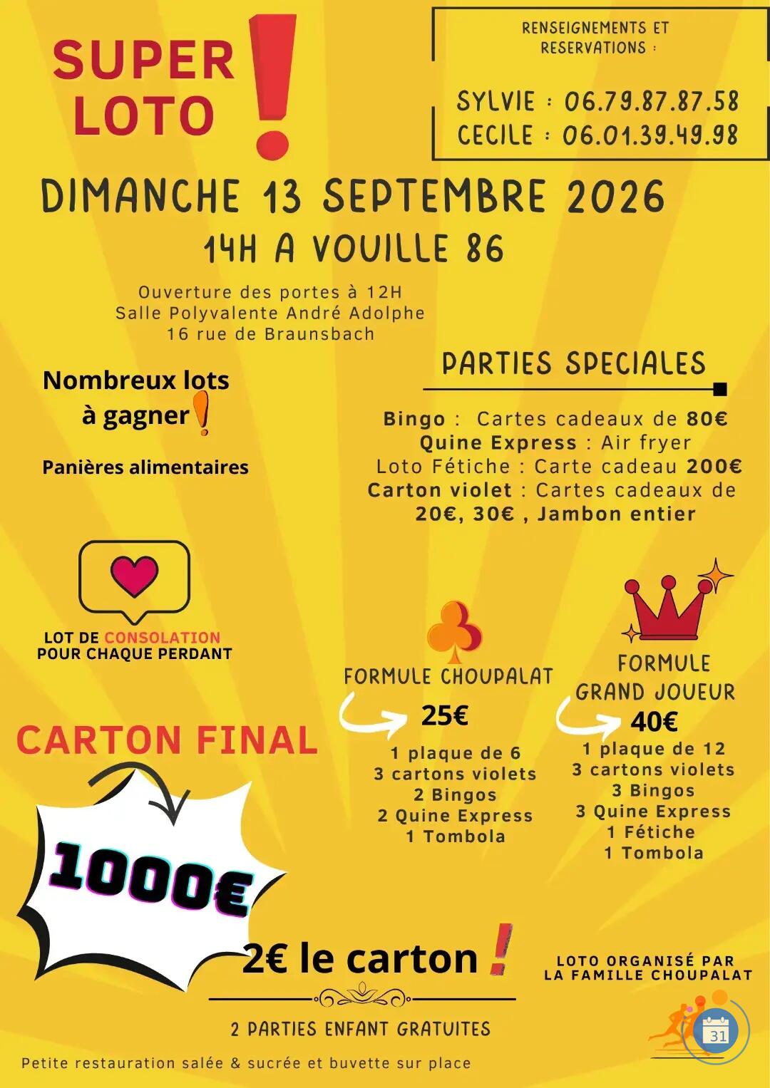 Image SUPER LOTO LA FAMILLE CHOUPALAT (photo 1)