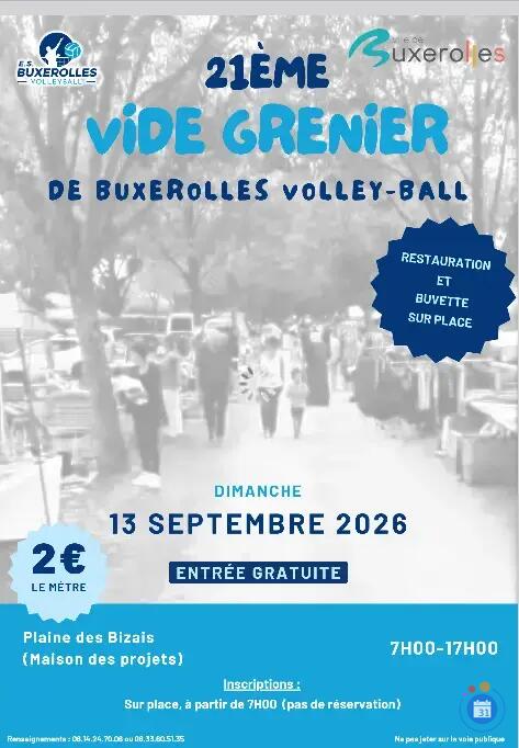 Image 21ème Vide-grenier de Buxerolles Volley-Ball (photo 1)