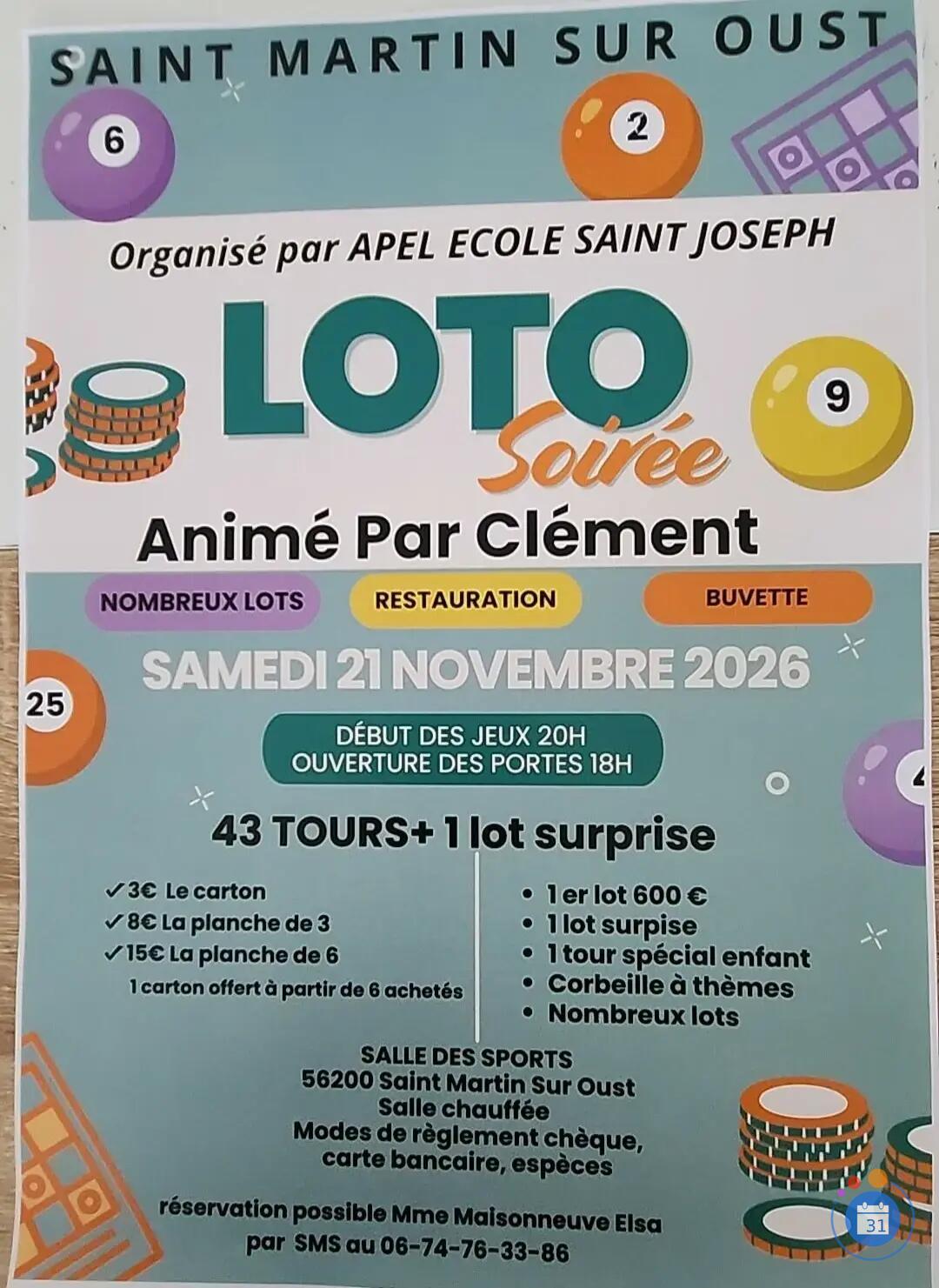 Image Super Loto Animé par Clément (photo 1)