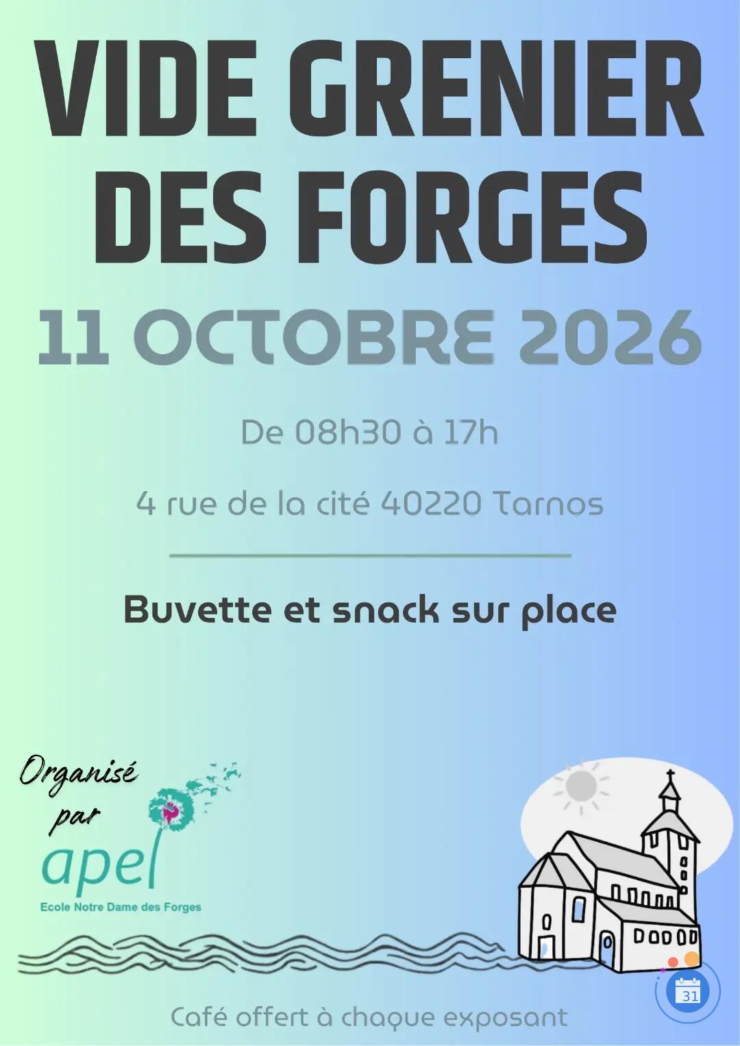 Image Grand Vide-grenier des Forges 2026 (photo 1)