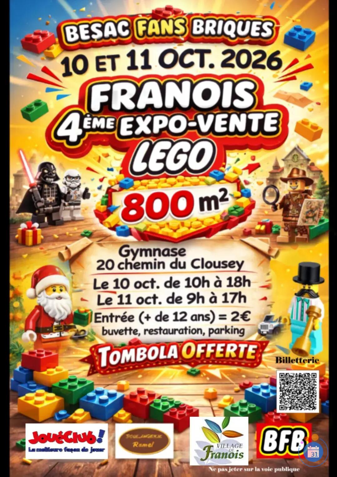 Image 4e expo-vente LEGO à Franois (photo 1)
