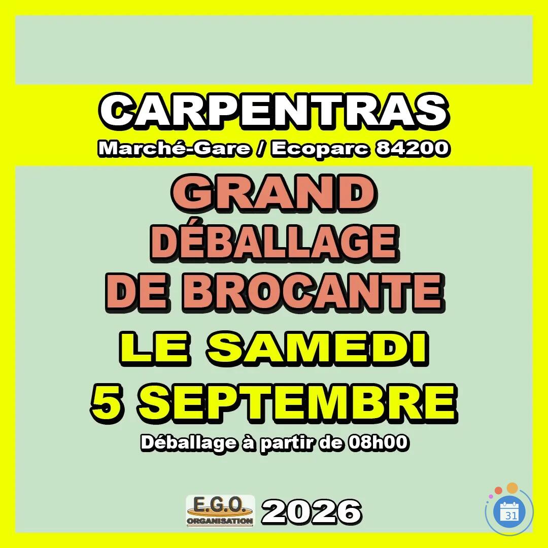Image Grand déballage de brocante au marché gare écoparc (photo 1)