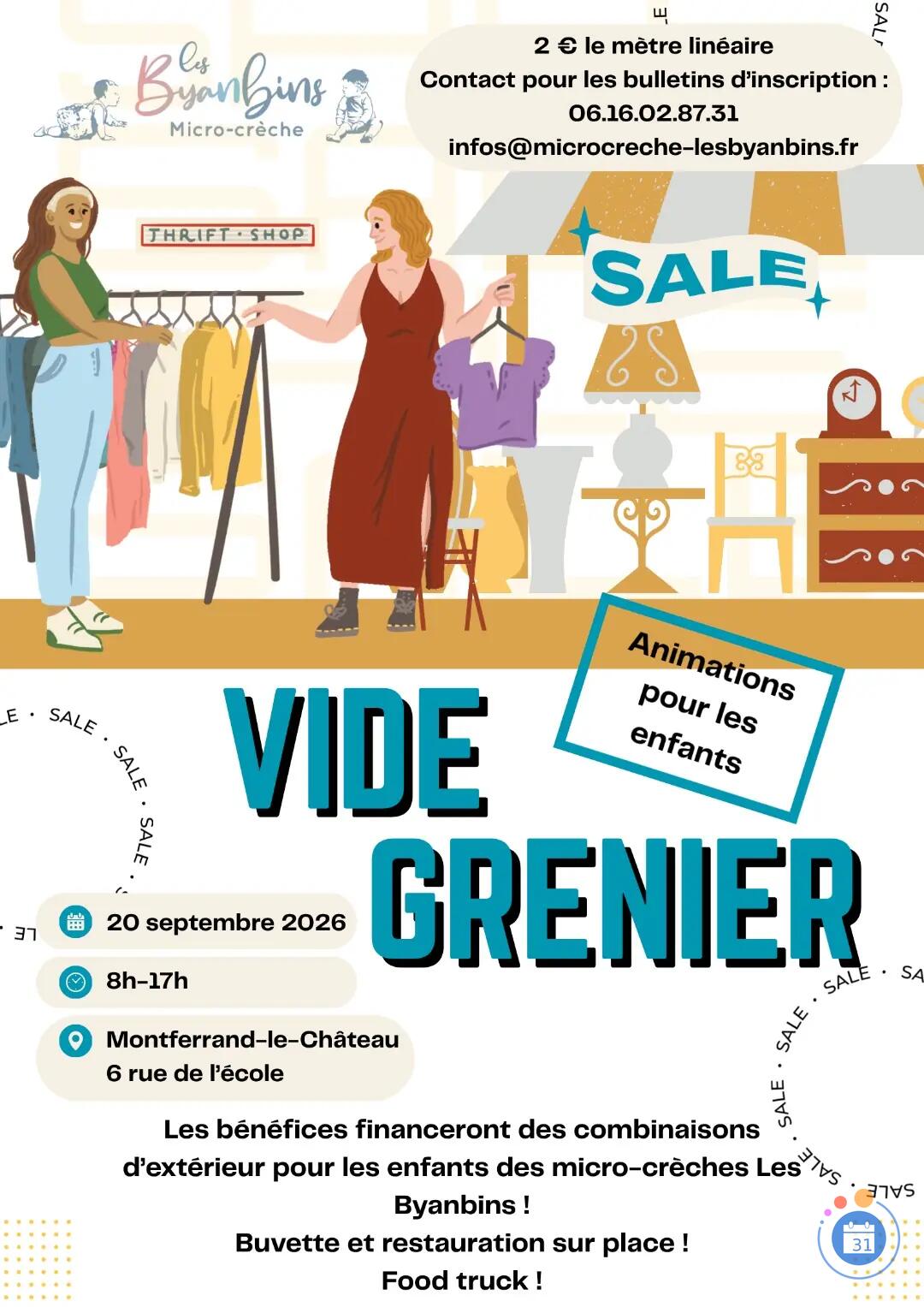 Image Vide grenier micro crèche les Byanbins (photo 1)