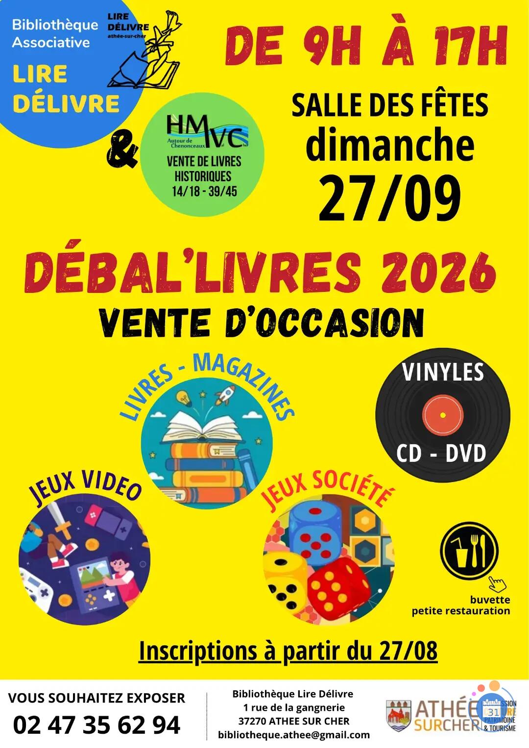 Image Débal'livres : VENTE livres, magazines, CD, DVD, vinyles, jeux vidéo et société (photo 1)