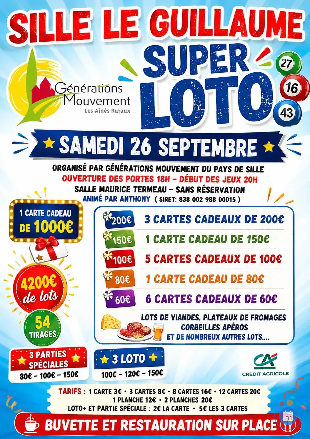 Image loto Génerations Mouvement du pays de sille (photo 1)
