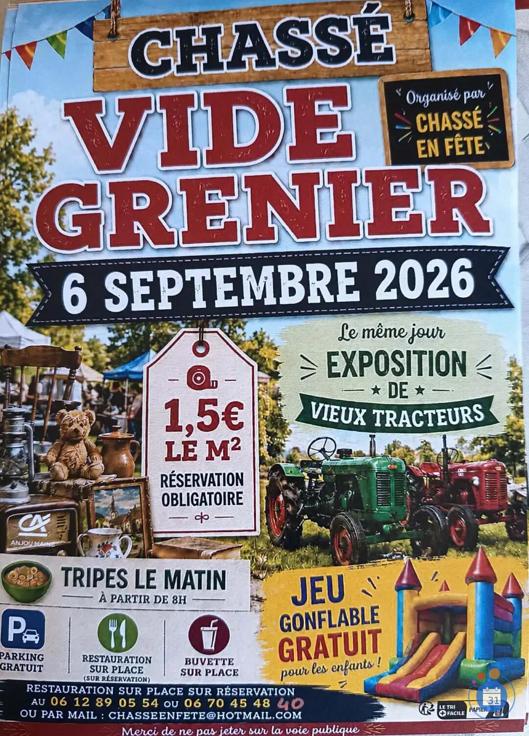 Image vide grenier et exposition de vieux tracteurs (photo 1)