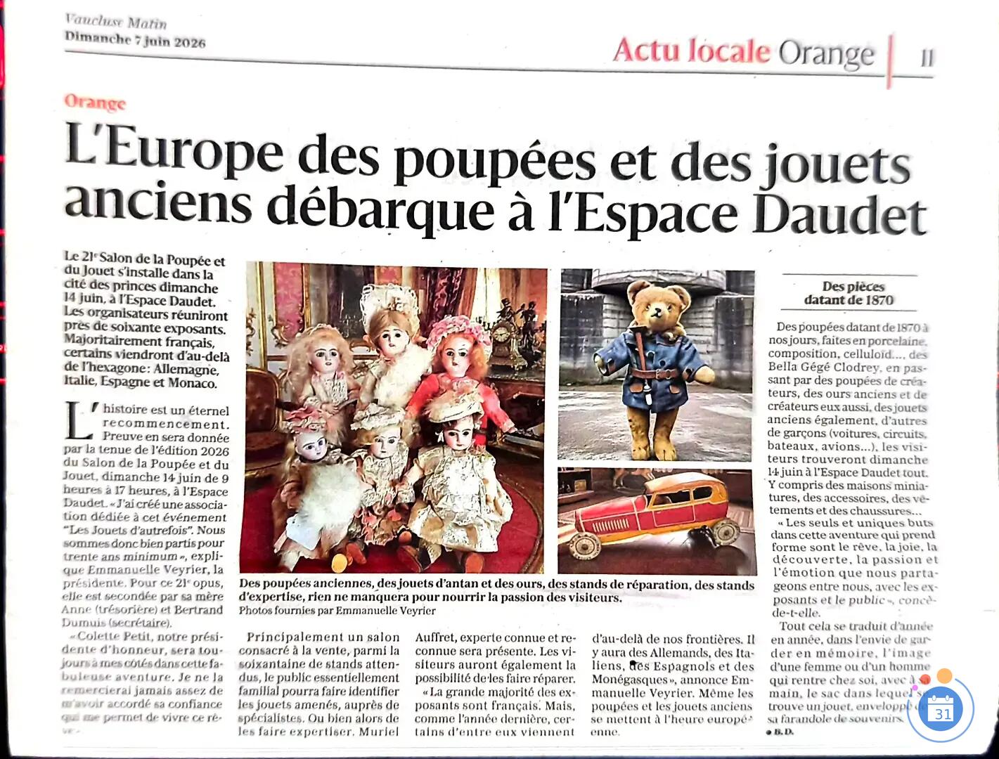 Image 22è Salon de la Poupée et du Jouet d'hier à aujourd'hui (photo 1)