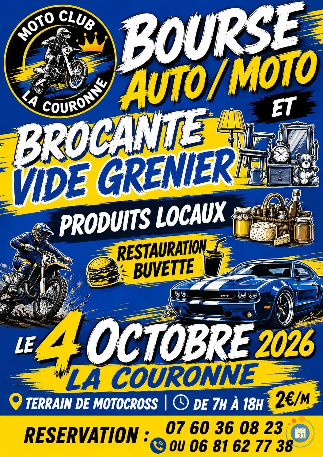 Image Bourse auto / moto , vide grenier, brocante , produits locaux (photo 1)