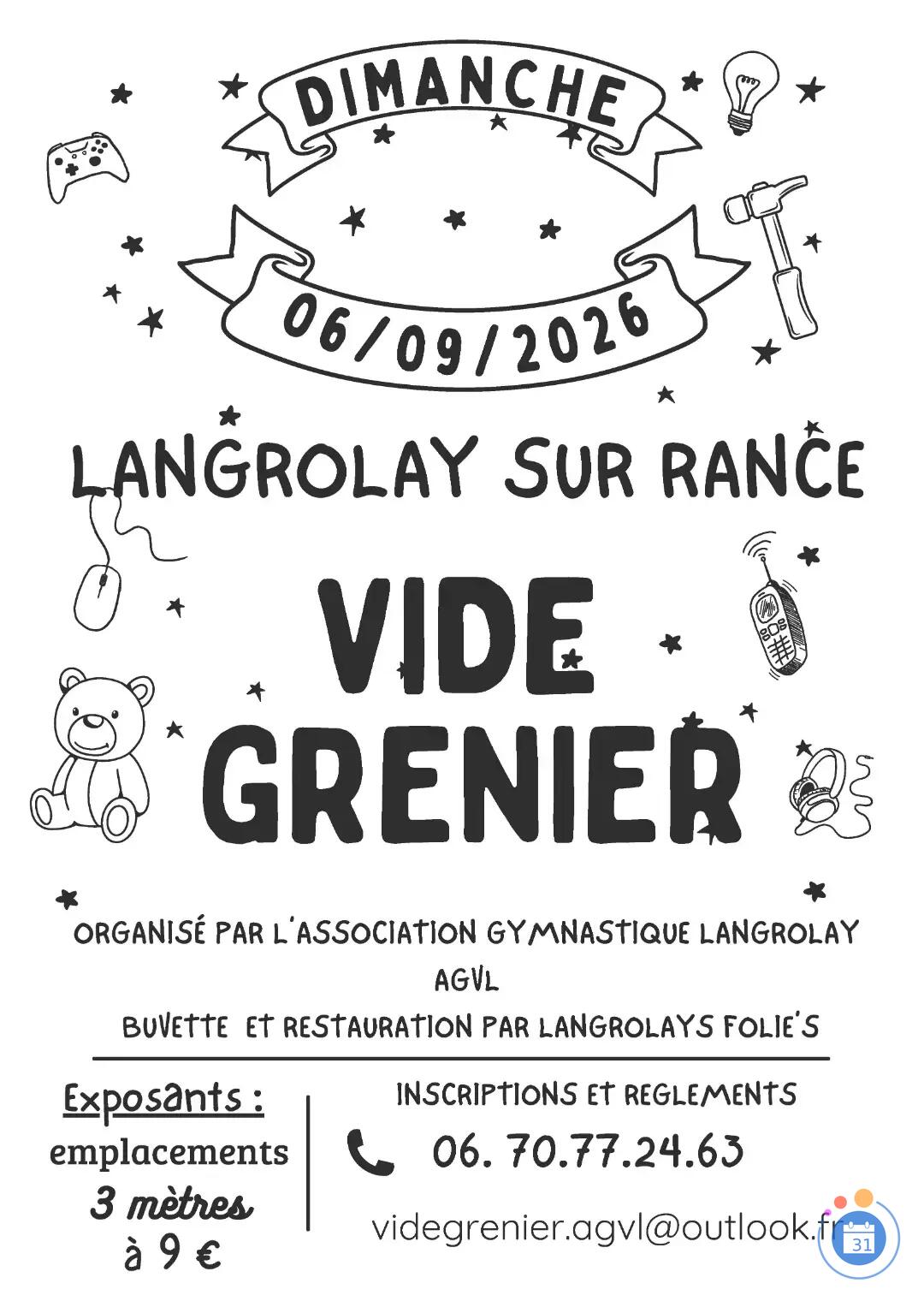 Image Vide-Greniers au centre bourg de Langrolay (photo 1)