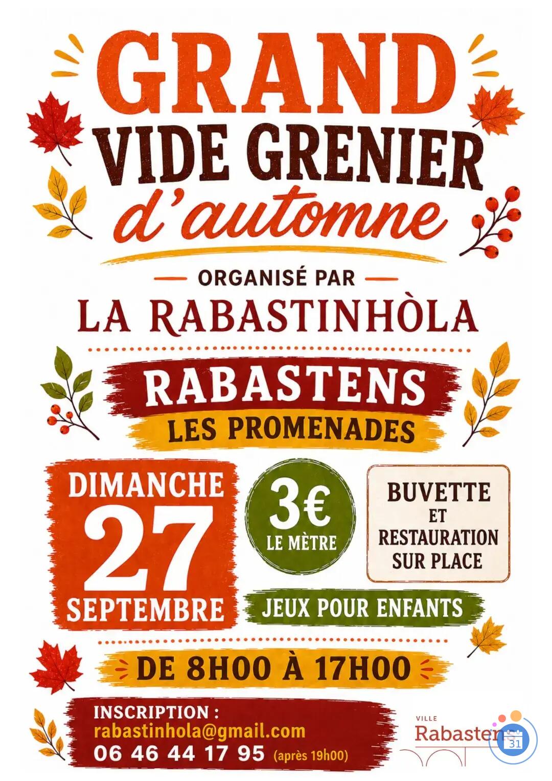 Image Grand vide Grenier d'automne (photo 1)