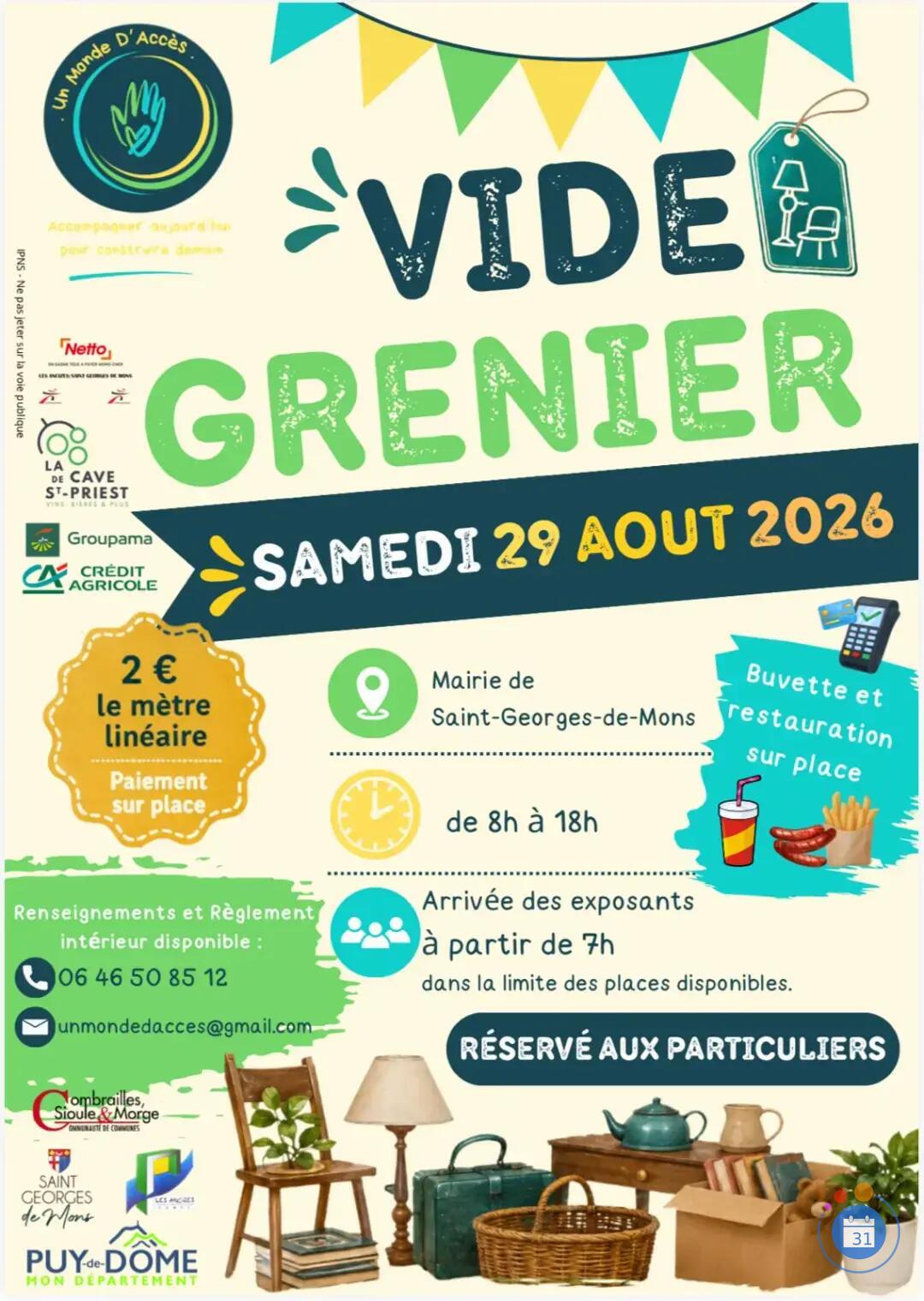 Image VIDE GRENIER ASSOCIATION UN MONDE D'ACCES (photo 1)