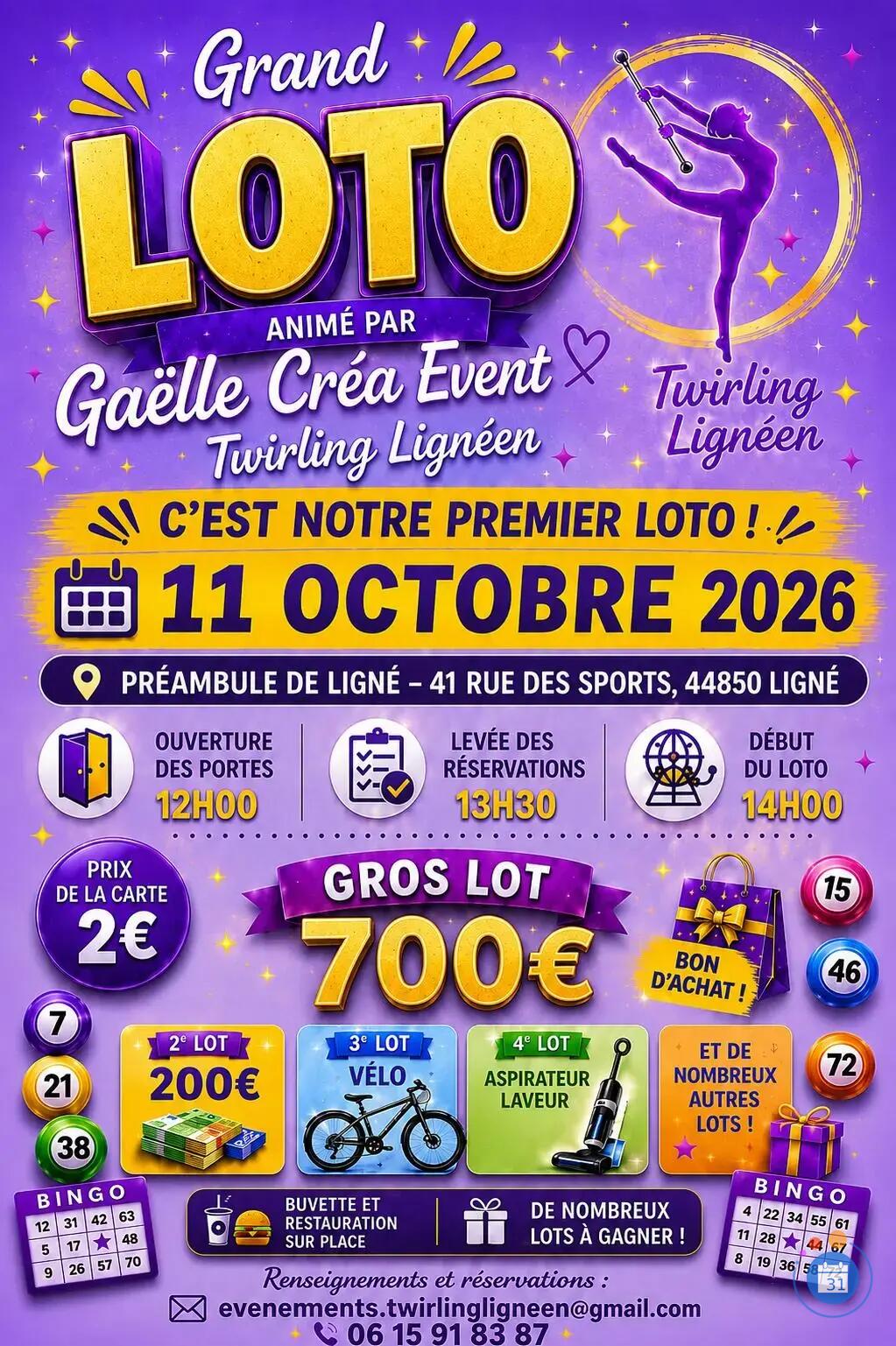 Image Premier loto du Twirling Lignéen (photo 1)