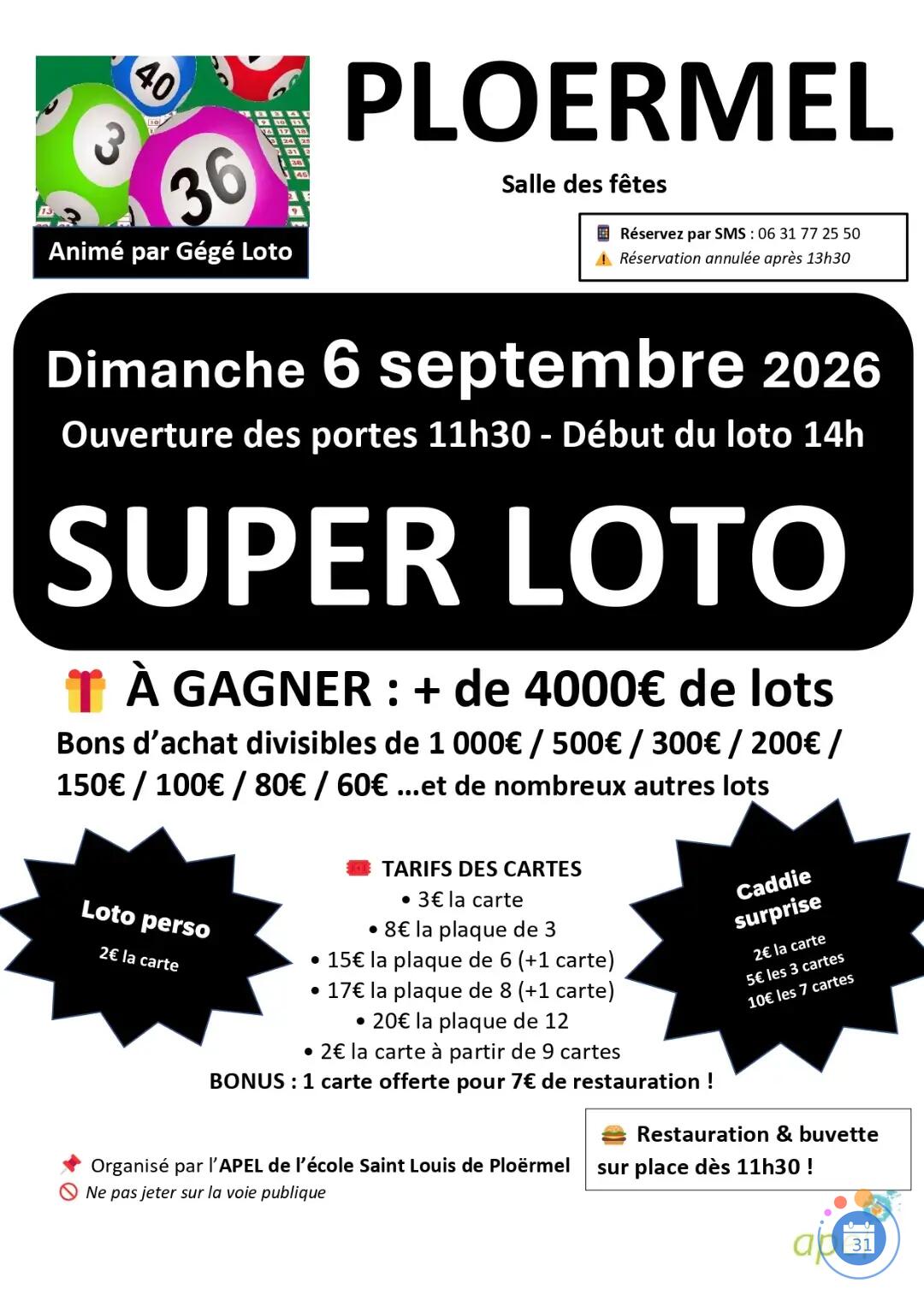 Image Super Loto - Animé par Gégé LOTO (photo 1)