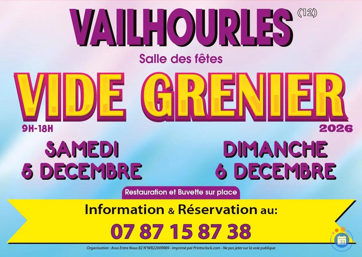 Image Vide Grenier salle des fêtes de vailhourles (photo 1)