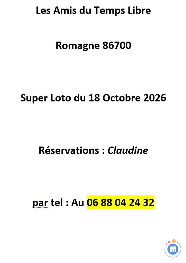 Image Loto des Amis du Temps Libre de Romagne (photo 2)