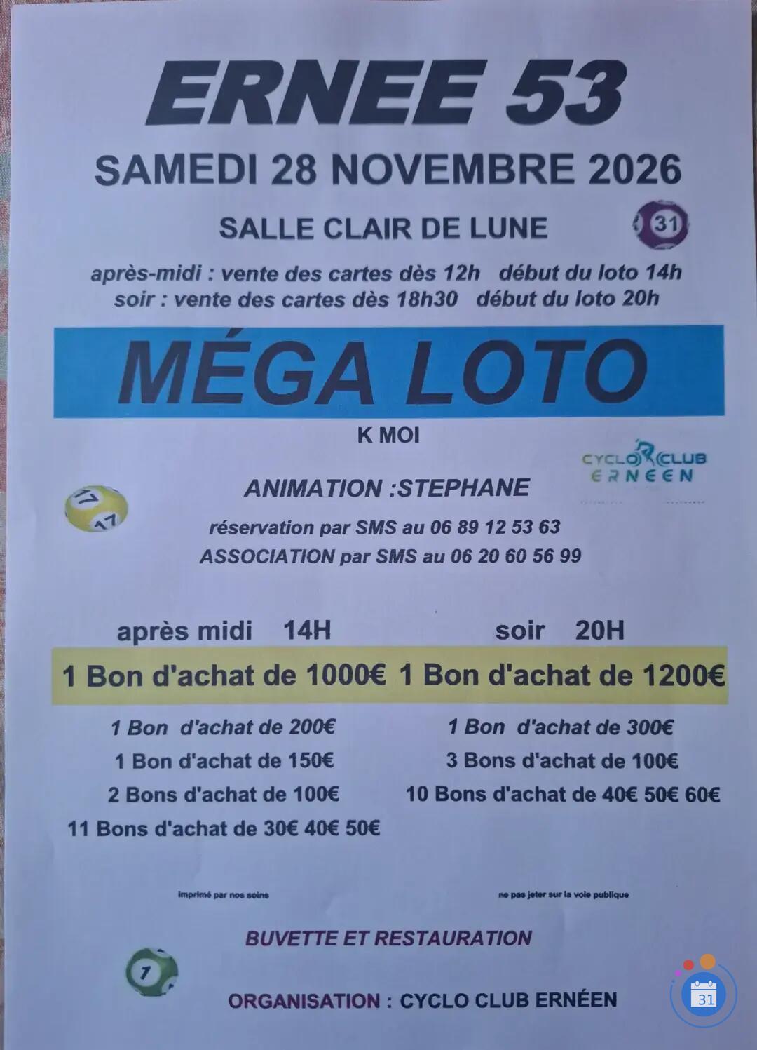 Image 2 MÉGA LOTO Animation stéphane (photo 1)