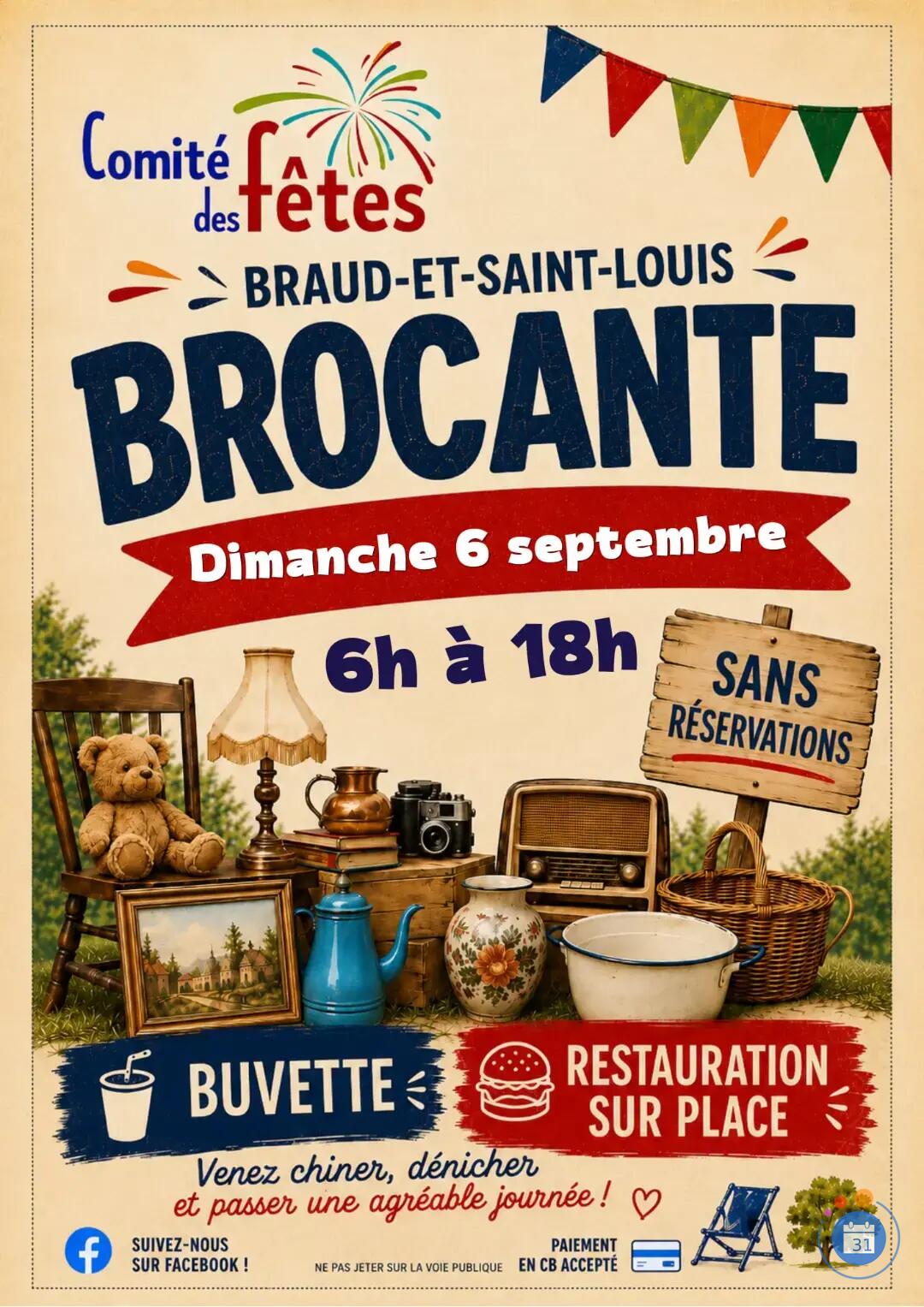 Image Vides greniers du comité des fêtes de Braud (photo 1)