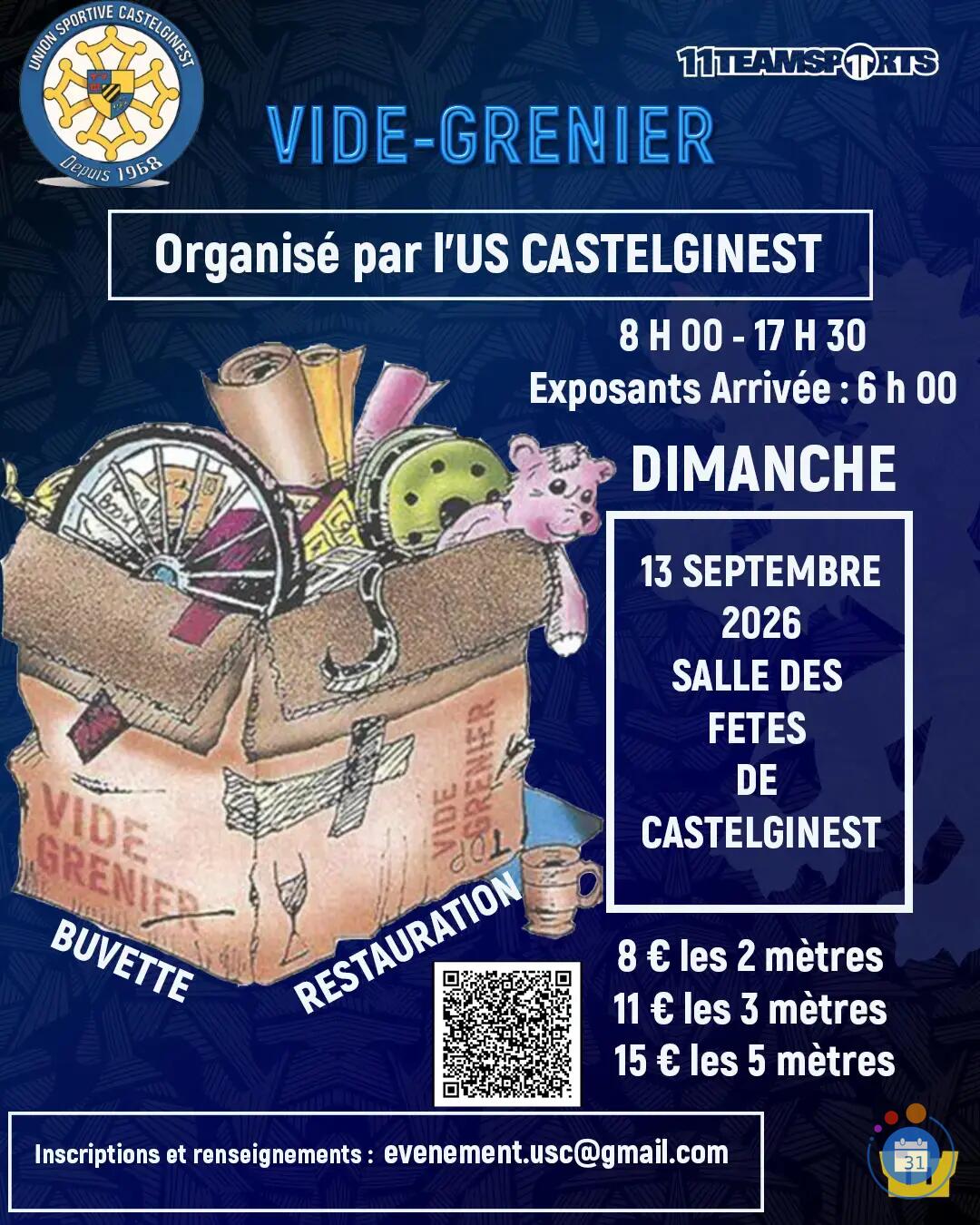 Image VIDE-GRENIER FOOT CASTELGINEST (photo 1)