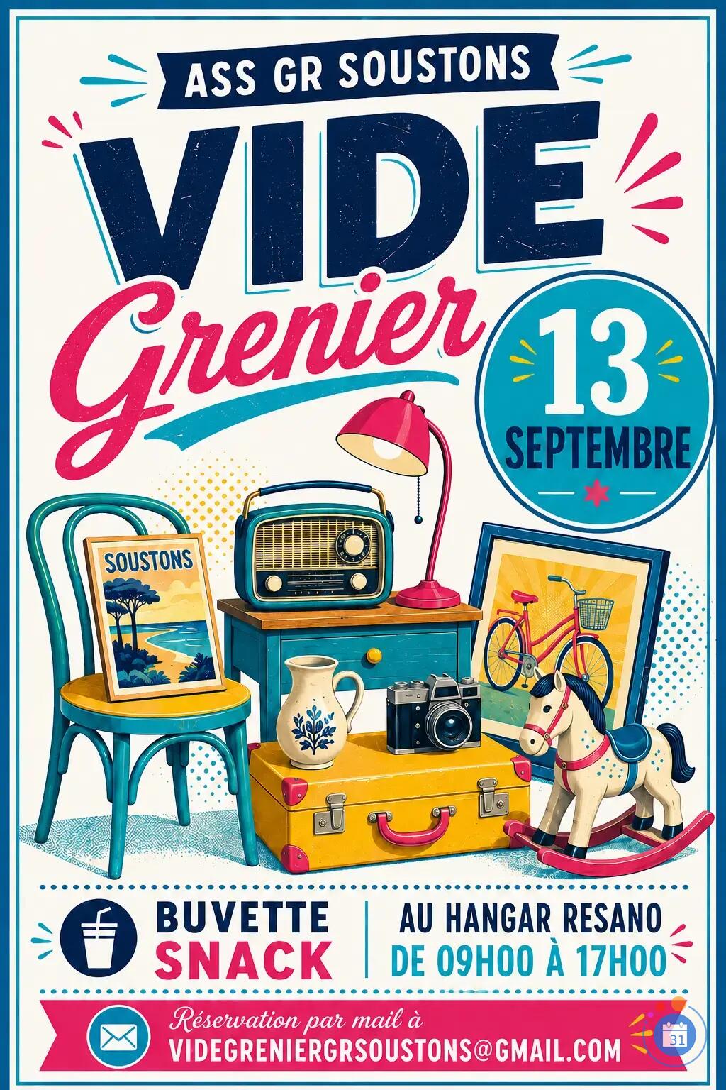 Image Vide grenier ASS GR SOUSTONS (photo 1)