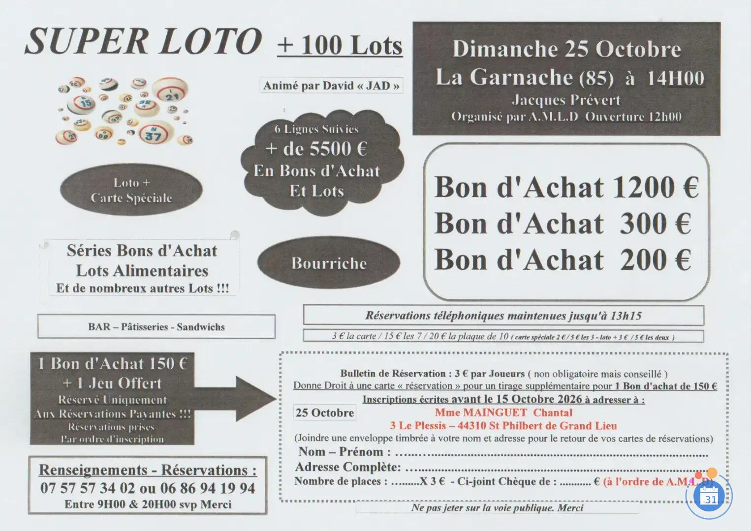 Image SUPER LOTO animé par David jad (photo 1)