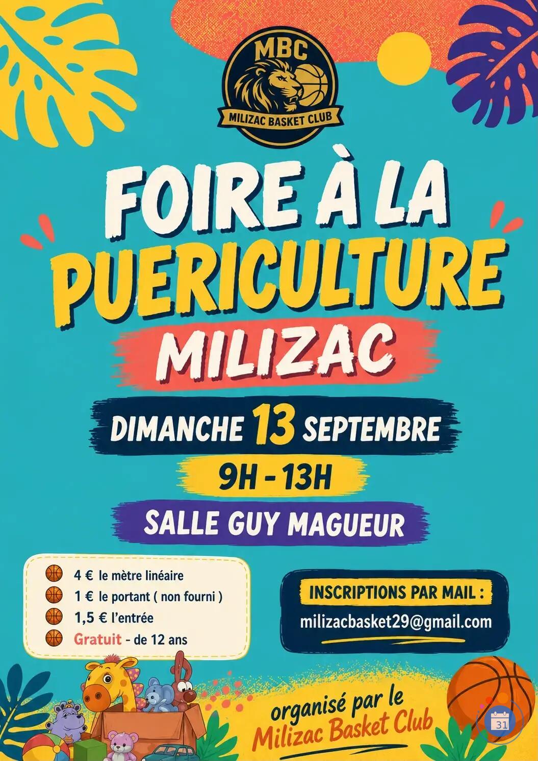 Image Foire à la puériculture - MILIZAC BASKET CLUB (photo 1)