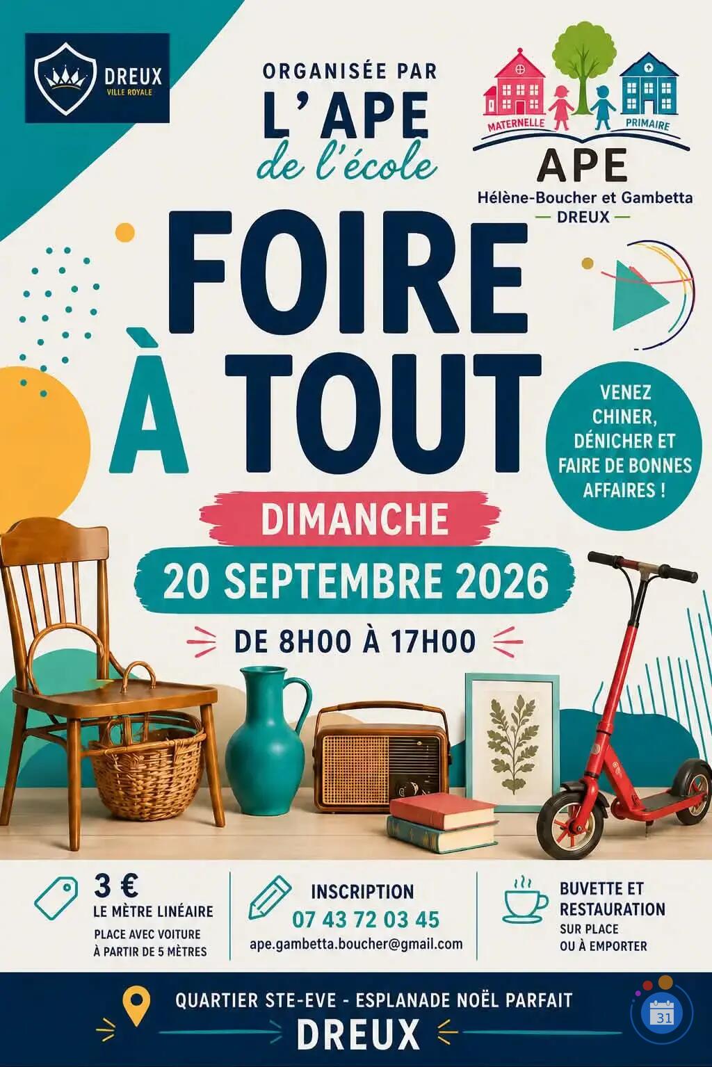Image Foire a tout ape Hélène boucher Gambetta (photo 1)