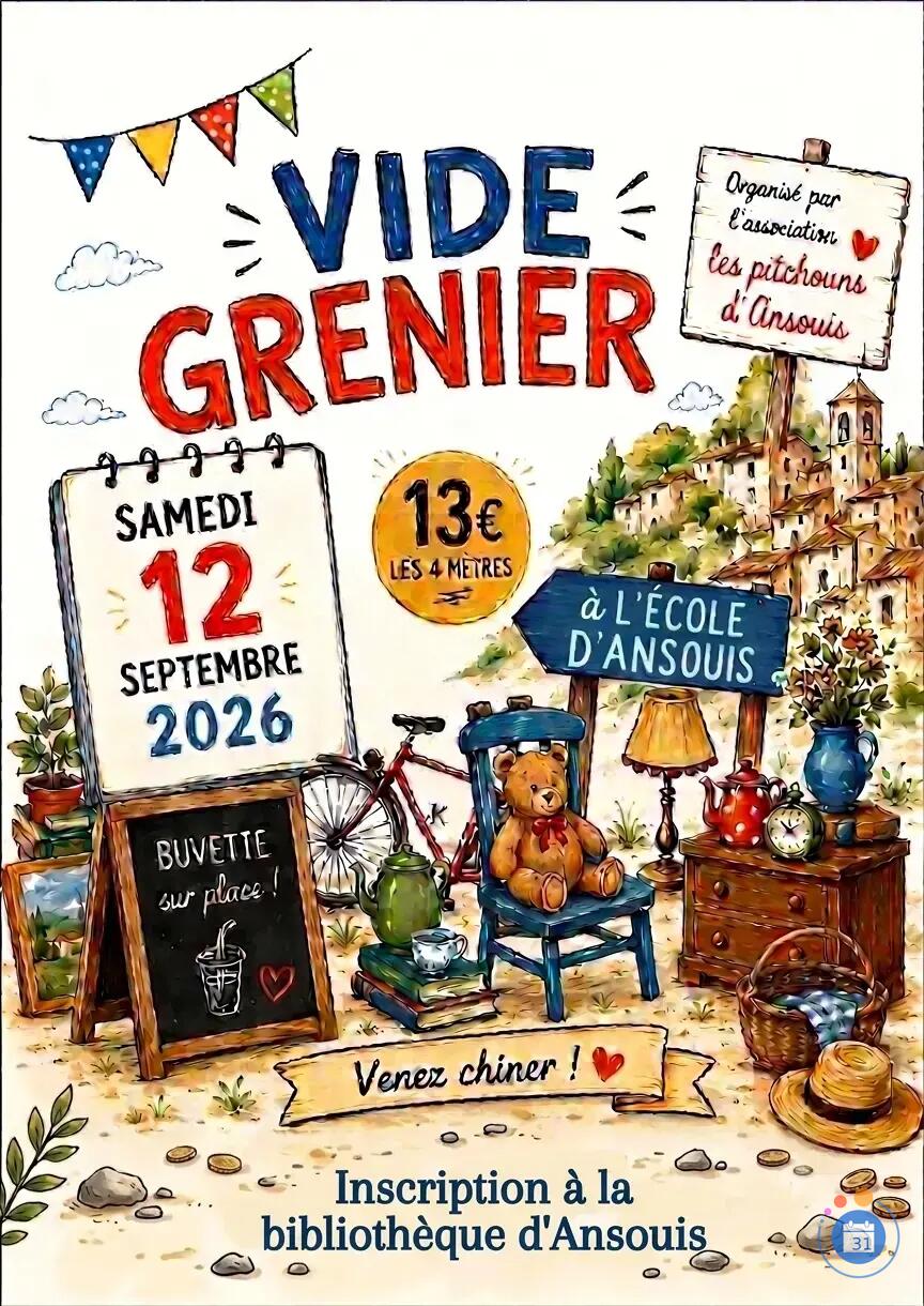 Image Vide grenier de l' association les pitchouns d ansouis (photo 1)