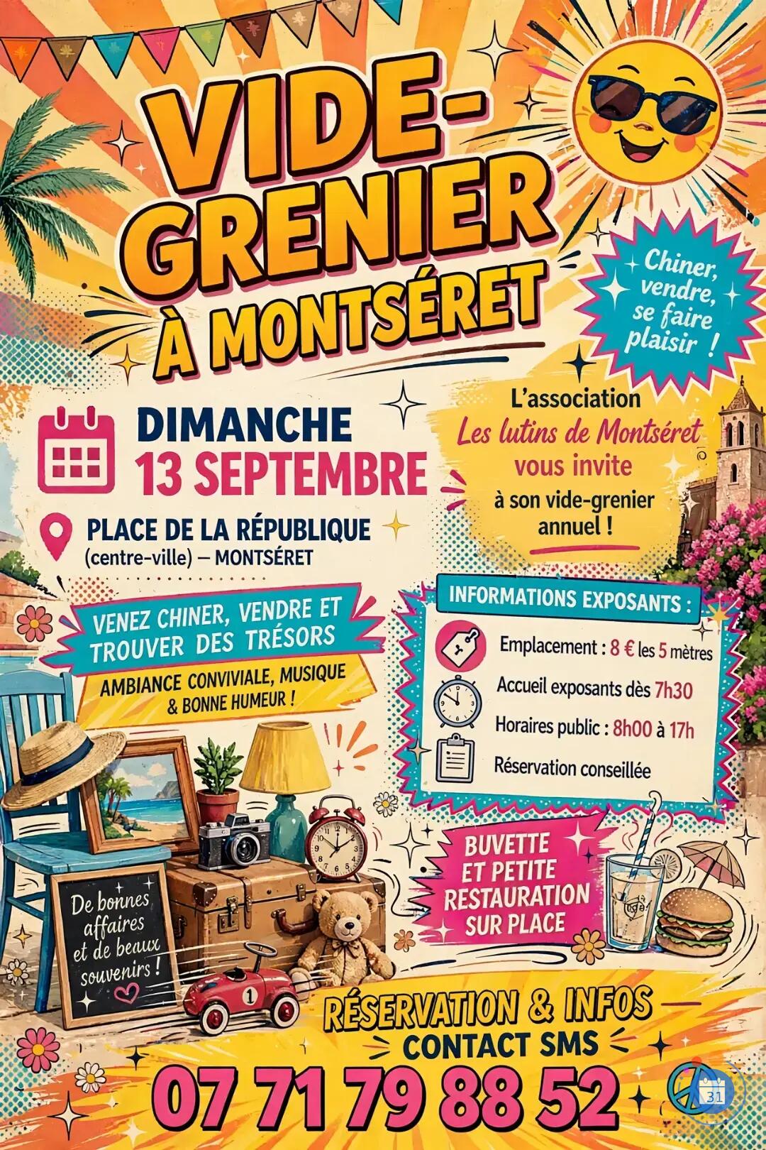 Image VIDE GRENIER LES LUTINS DE MONTSERET (photo 1)