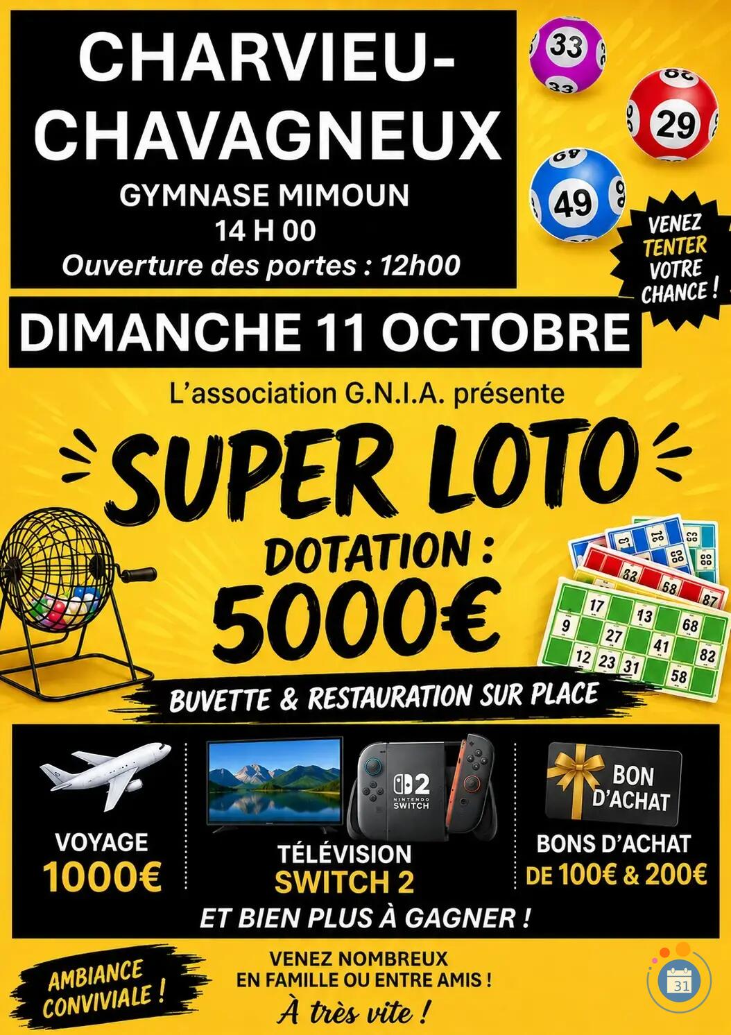 Image Super Loto des G.N.I.A (photo 1)