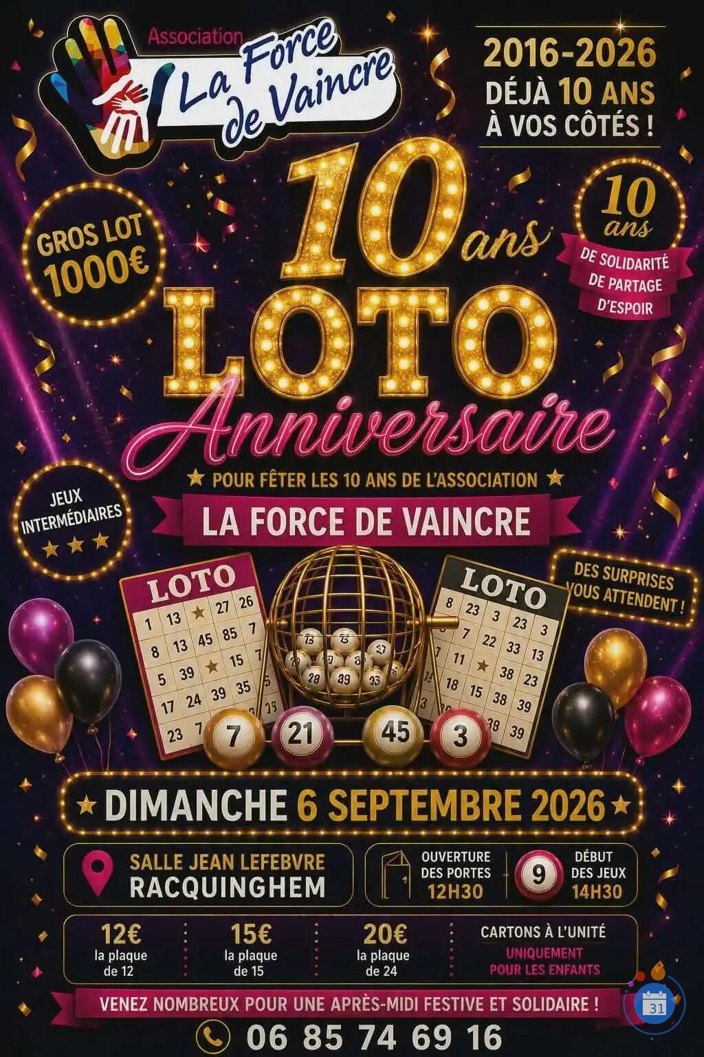 Image LOTO ANNIVERSAIRE 10 ANS (photo 1)