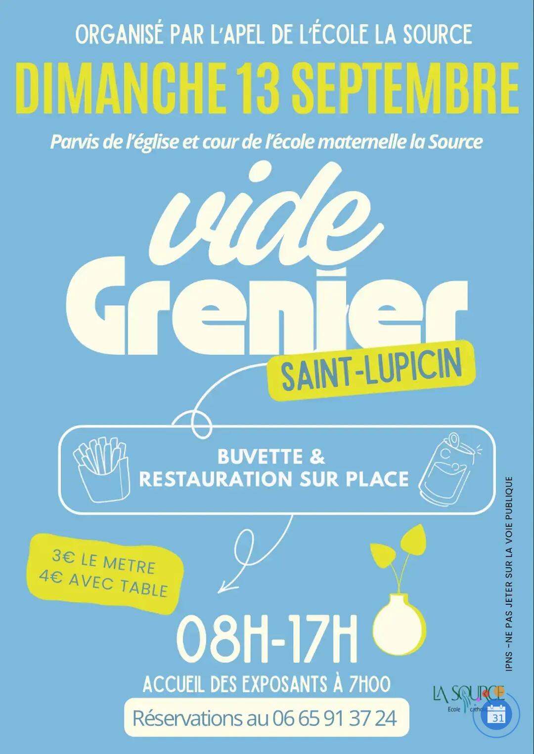 Image Vide grenier École la Source (photo 1)