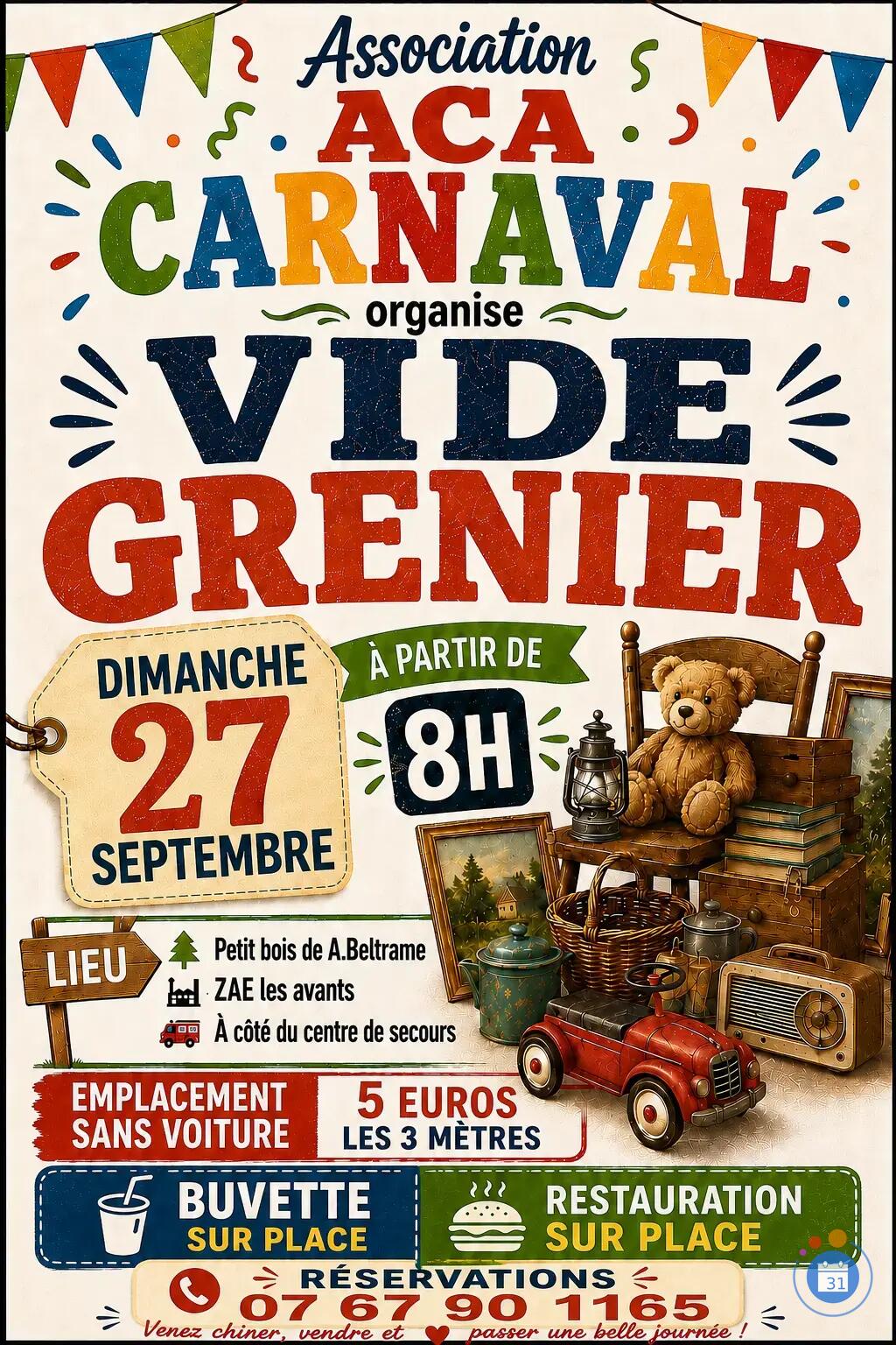Image Vide grenier Aca carnaval (photo 1)