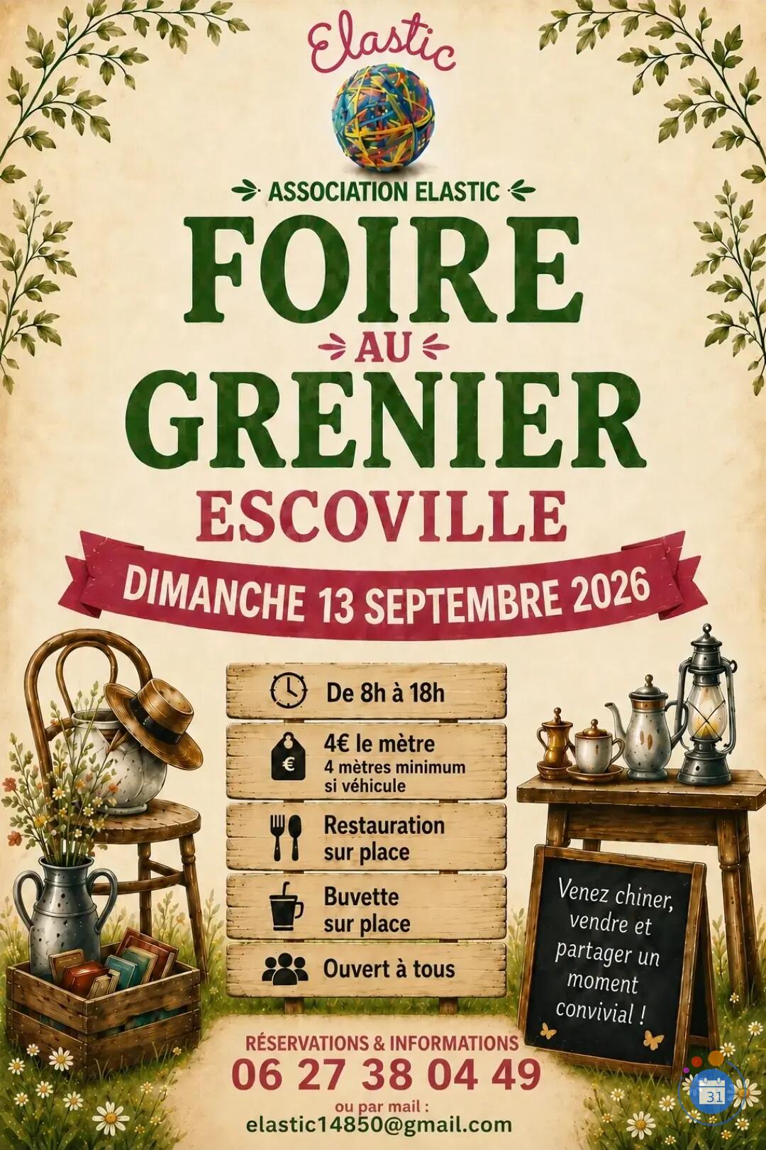 Image Foire aux greniers organisé par L'association Elastic (photo 1)