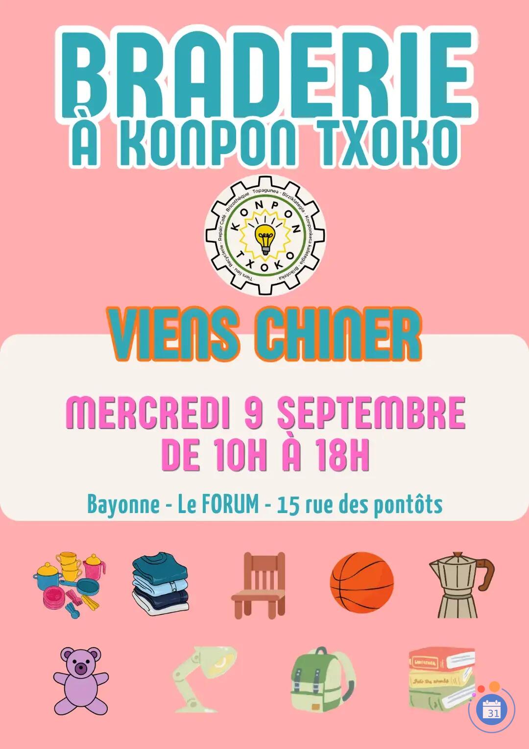 Image Braderie de rentrée à Konpon Txoko ! (photo 1)