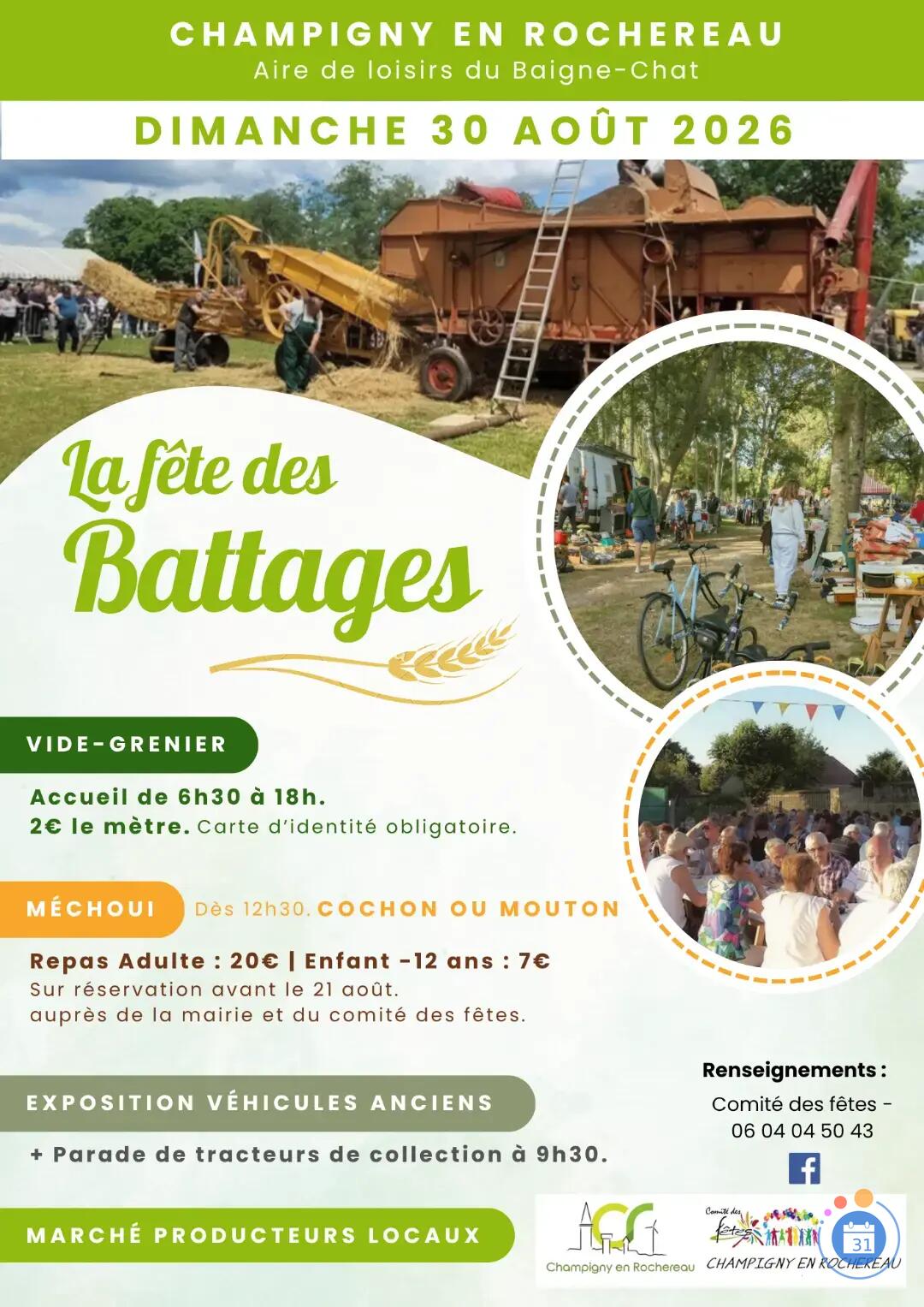Image FETE DES BATTAGES : Vide grenier et plein d'autres animations ... (photo 3)