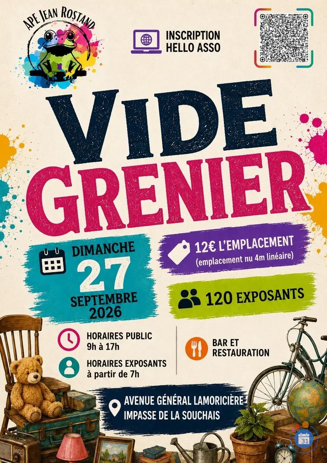 Image Vide Grenier de l'APE des écoles Jean Rostand - St Philbert de Grand Lieu (photo 1)