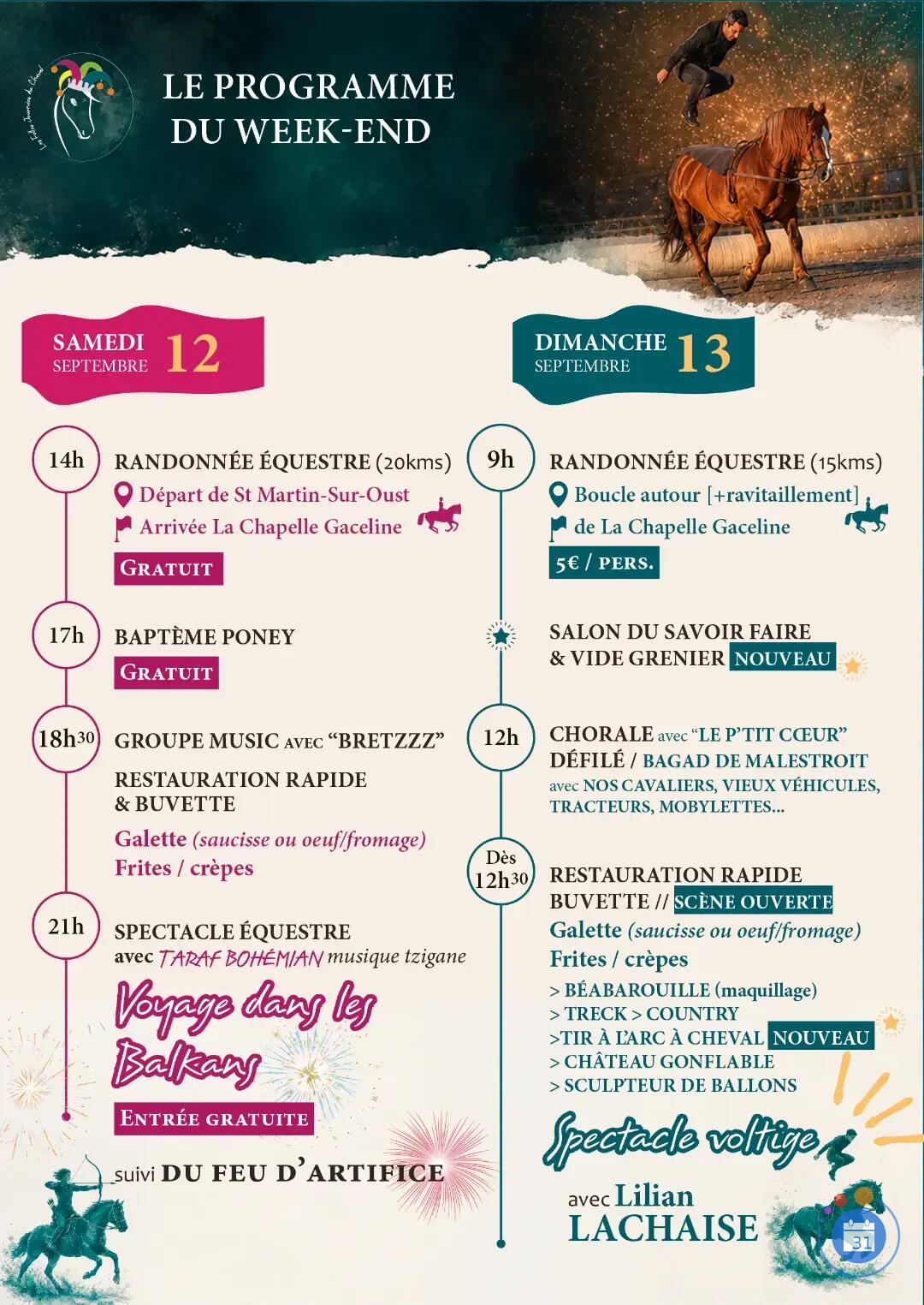 Image LES FOLLES JOURNÉES DU CHEVAL - 12 & 13 septembre 2026 (photo 4)
