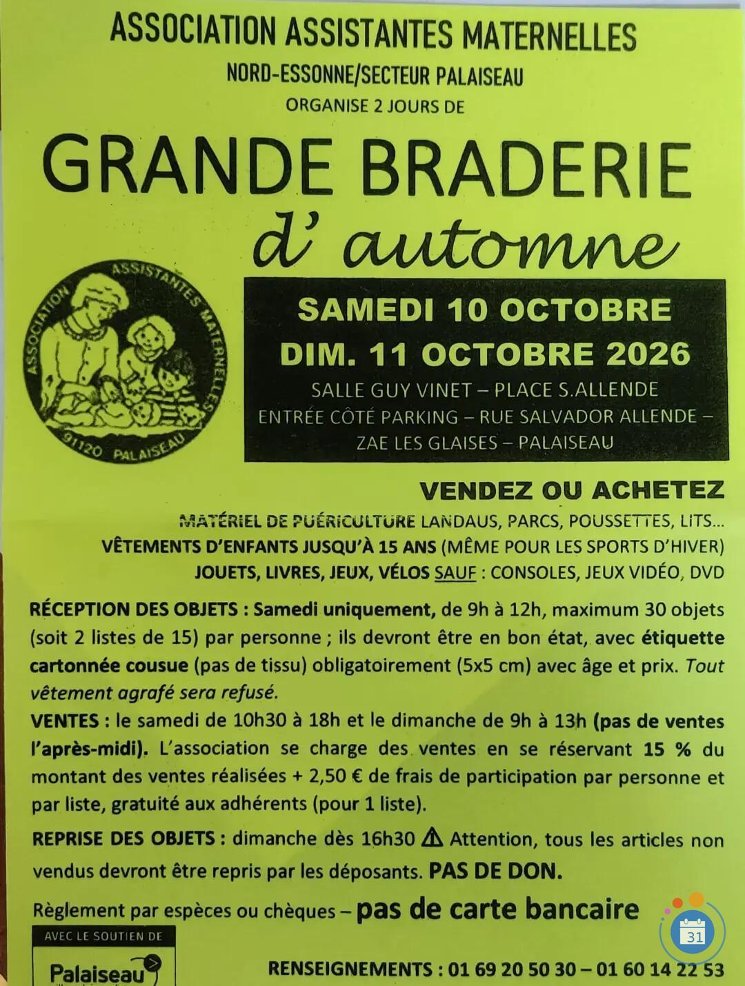 Image Braderie des assistantes maternelles Nord-Essonne (photo 1)